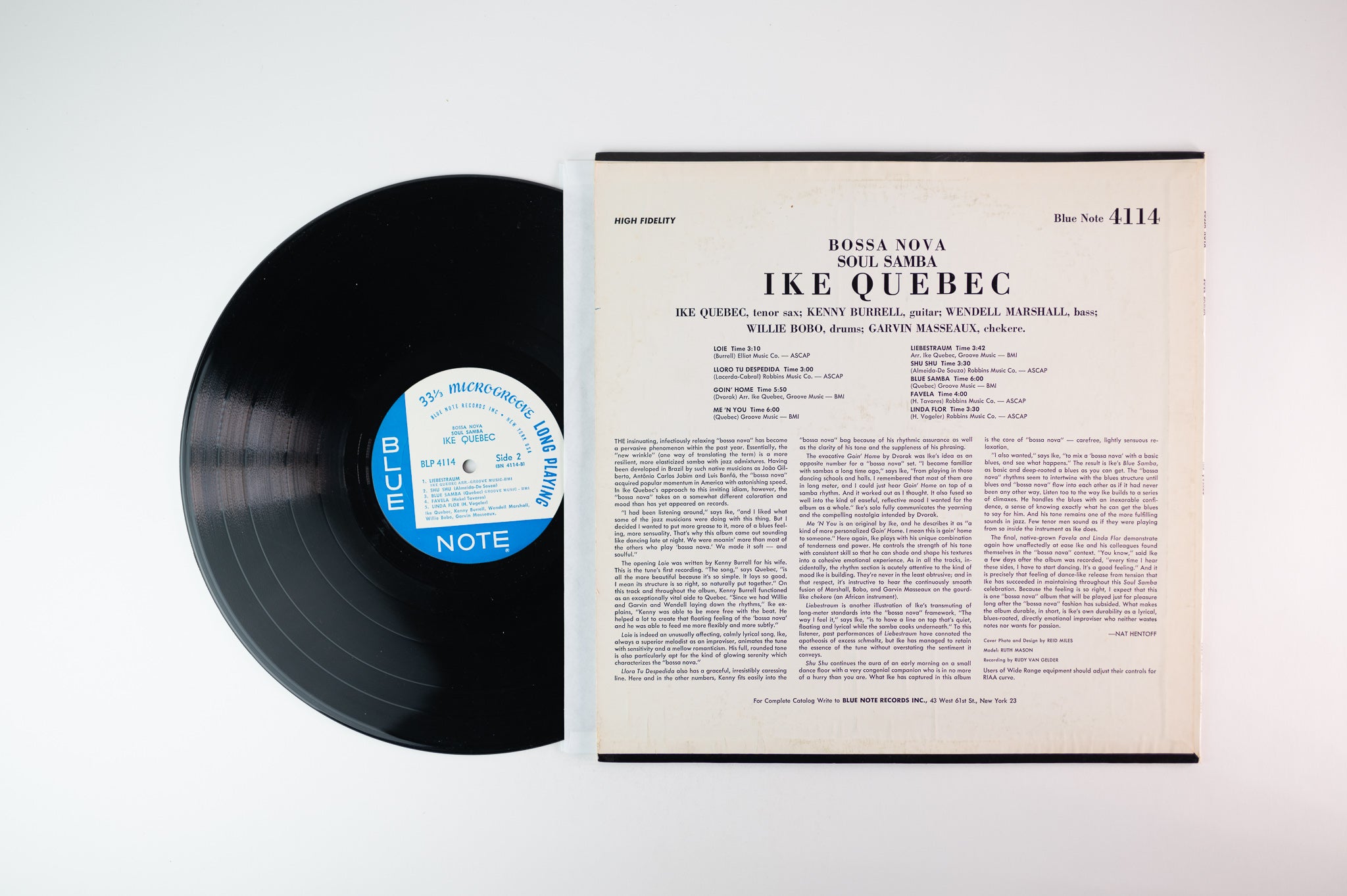 Ike Quebec - Bossa Nova Soul Samba on Blue Note 4114 NY Mono
