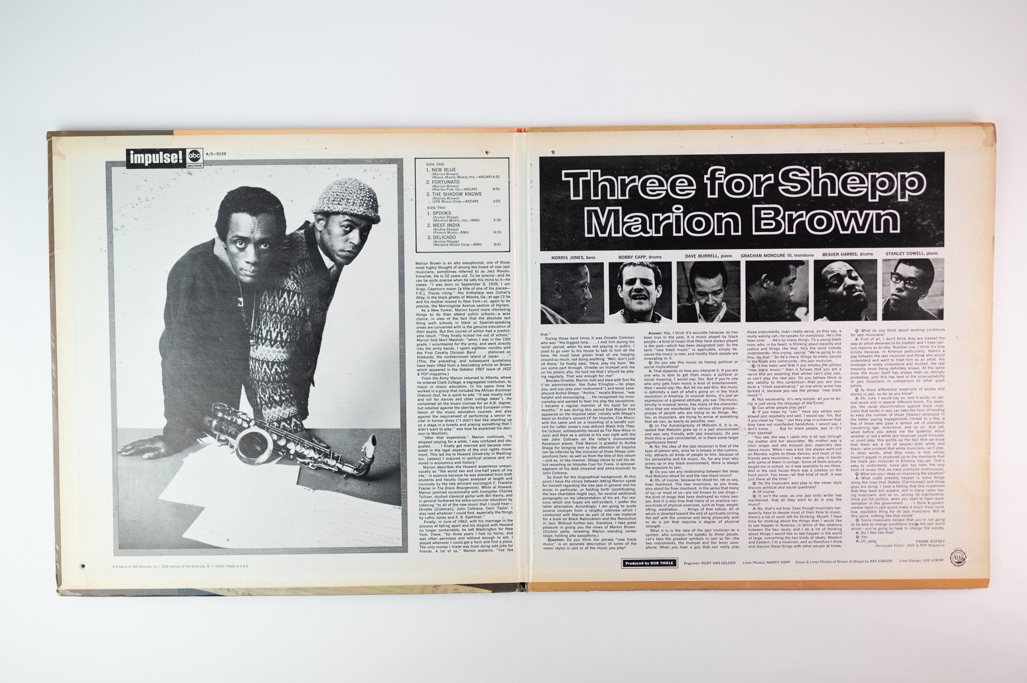 Marion Brown - Three For Shepp