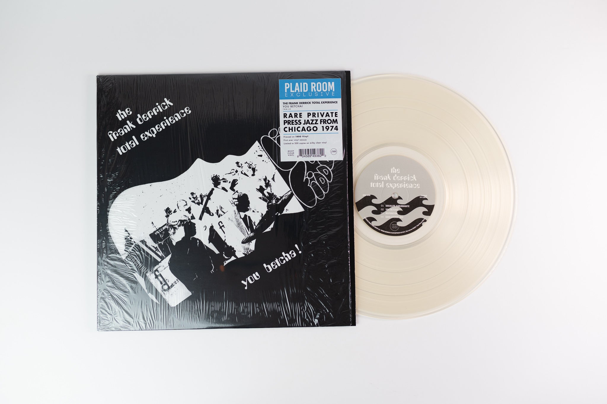The Frank Derrick Total Experience - You Betcha! Plaid Room Exclusive Limited Milky Clear Vinyl