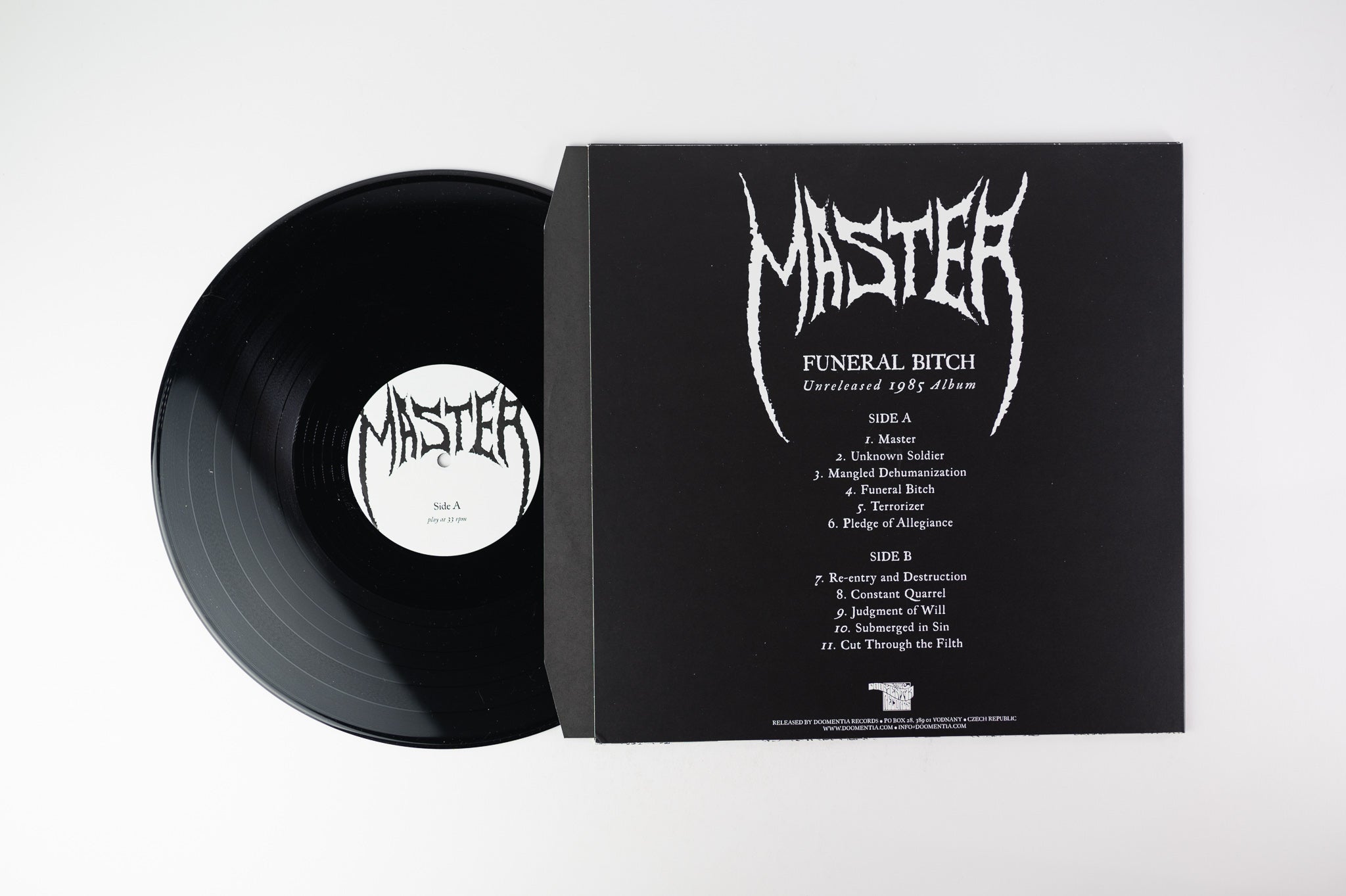 Master - Funeral Bitch on Doomentia Black Vinyl Reissue