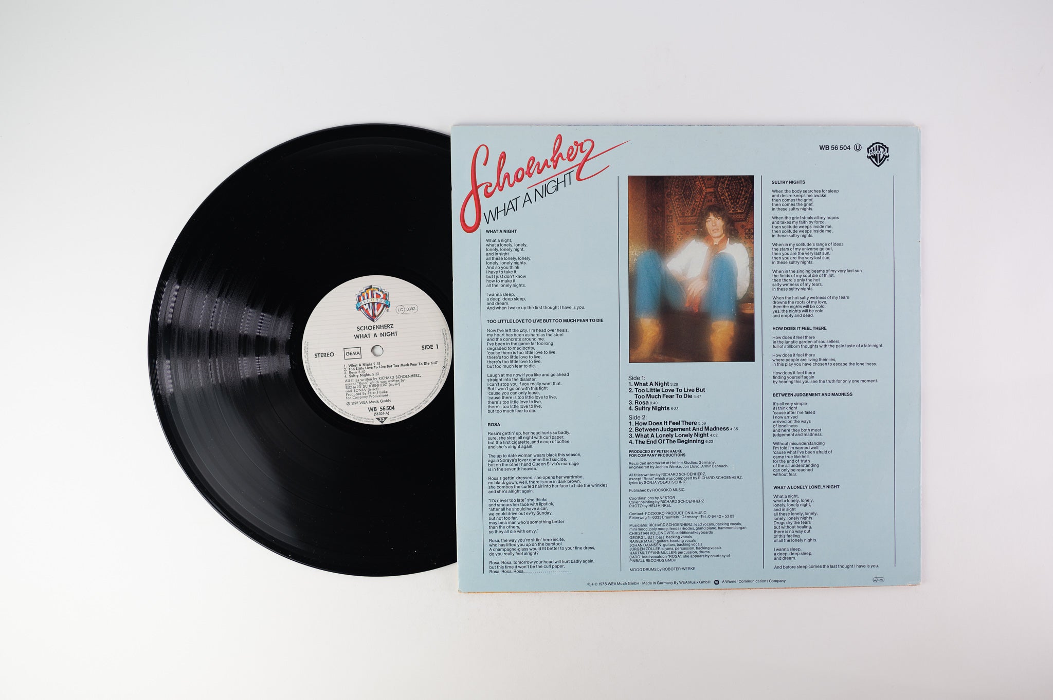 Richard Schönherz - What A Night on Warner Bros German Pressing