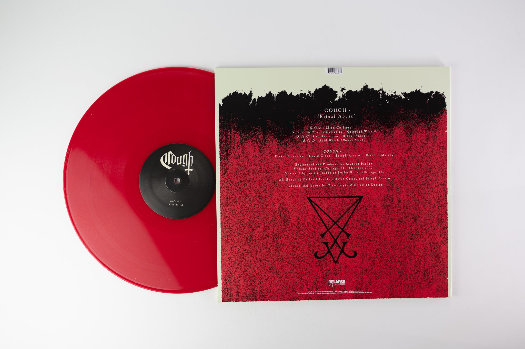 Cough - Ritual Abuse on Relapse Records Limited Red Opaque