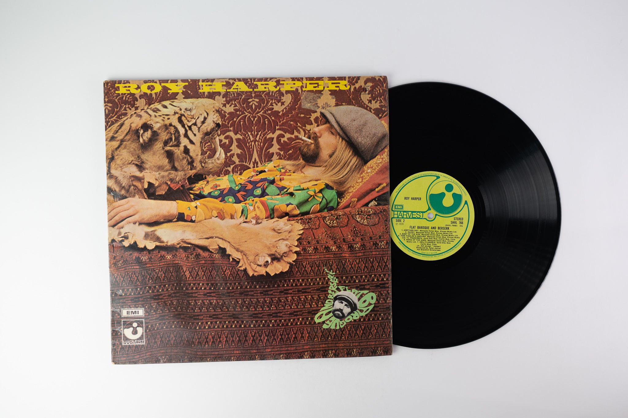Roy Harper - Flat Baroque And Berserk on Harvest UK Press