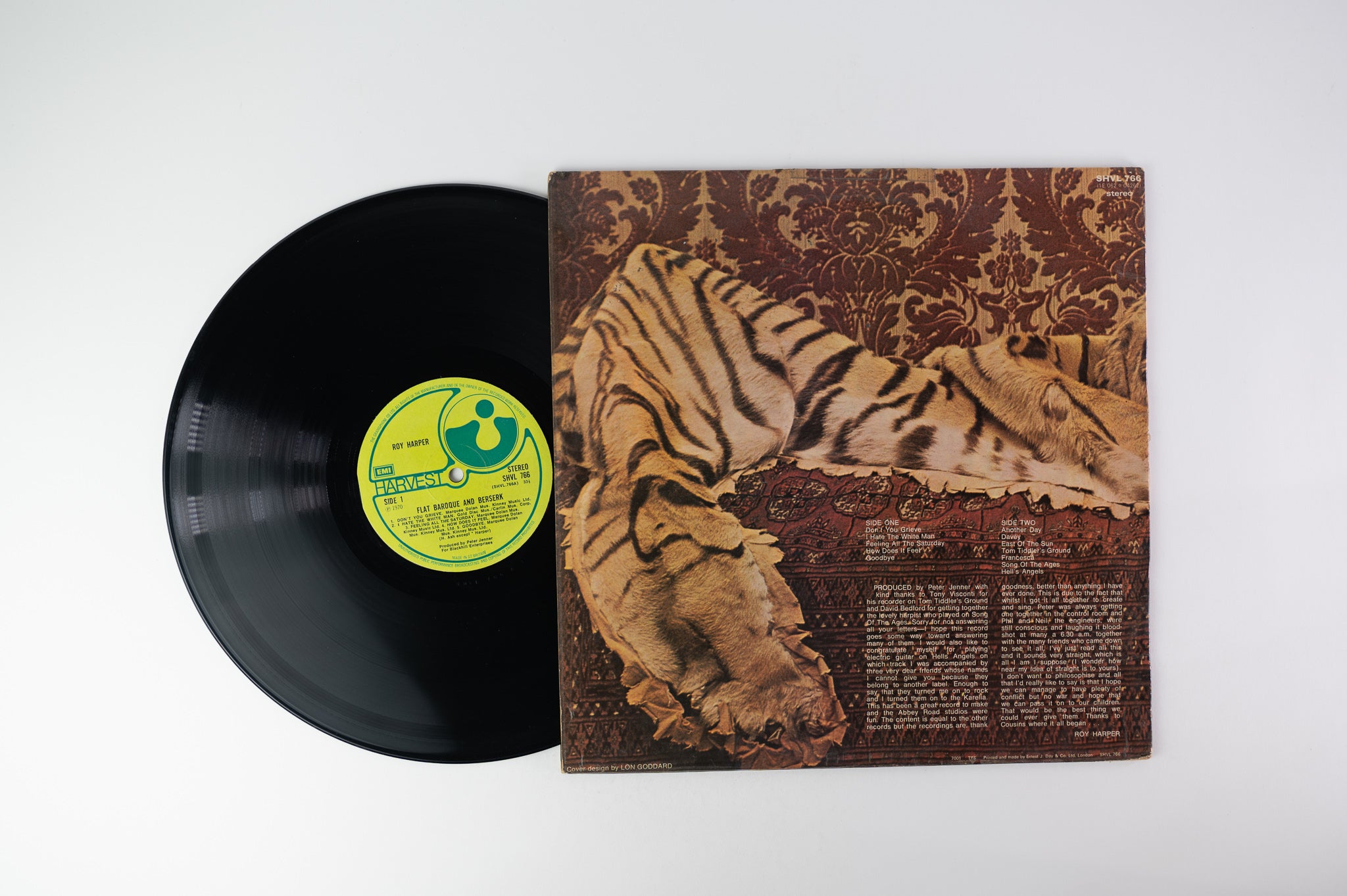 Roy Harper - Flat Baroque And Berserk on Harvest UK Press