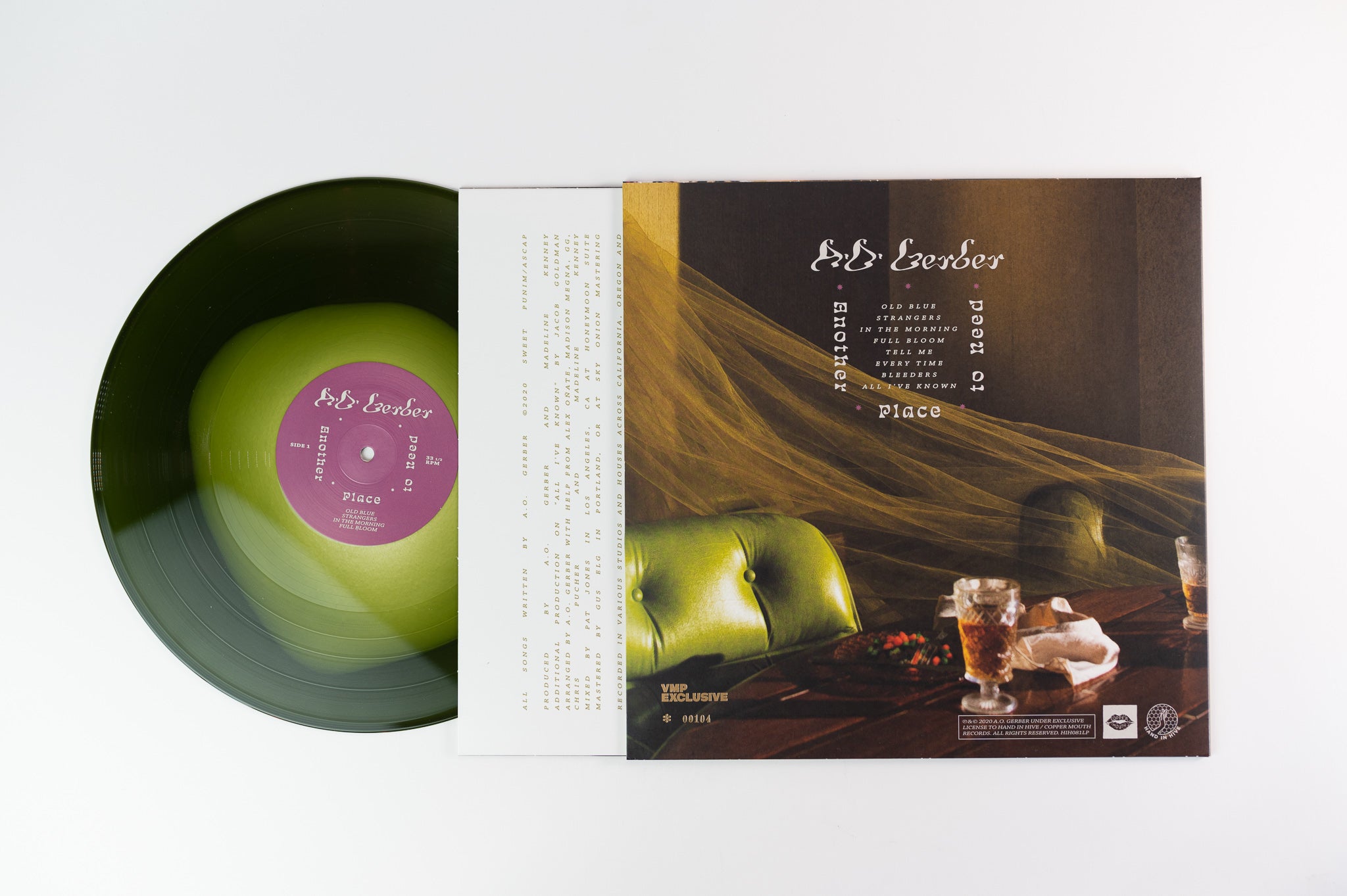 A.O. Gerber - Another Place To Need Vinyl Me Please Ltd Numbered Cream in Forest Green