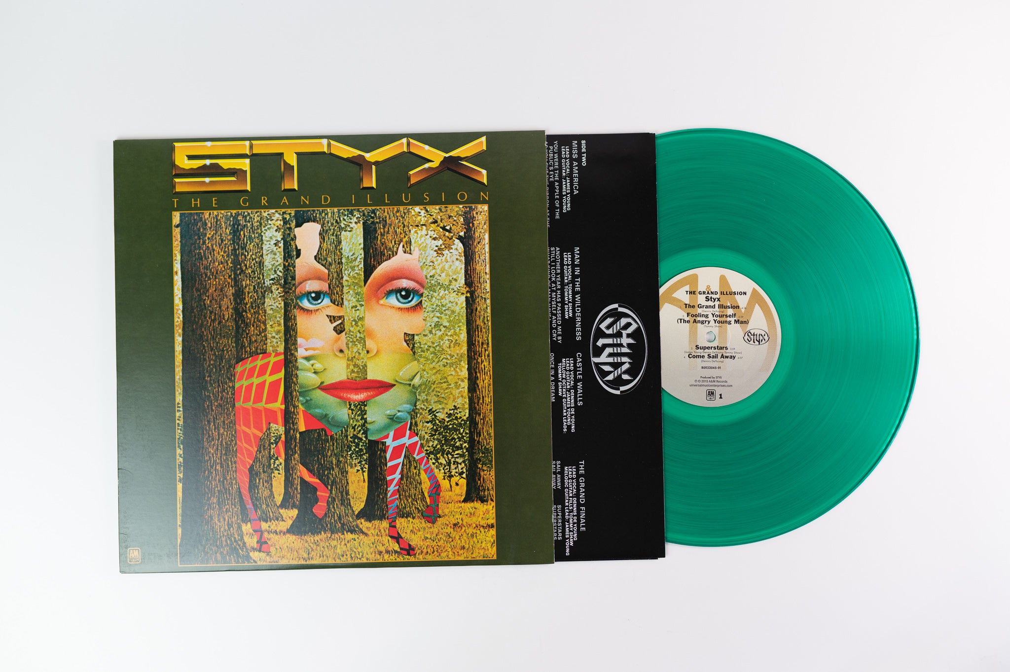 Styx - The Grand Illusion on A&M Green Vinyl Reissue
