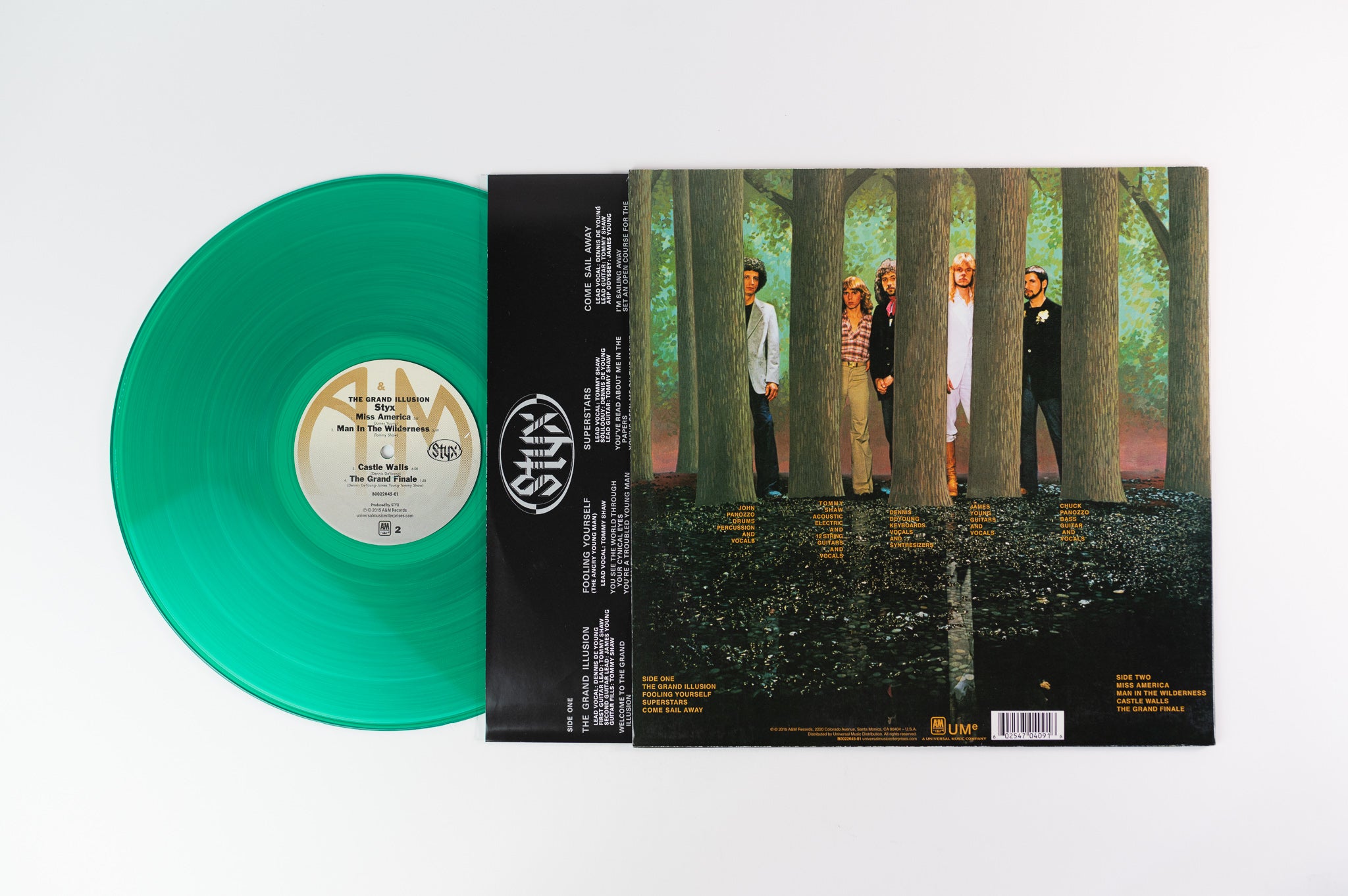 Styx - The Grand Illusion on A&M Green Vinyl Reissue