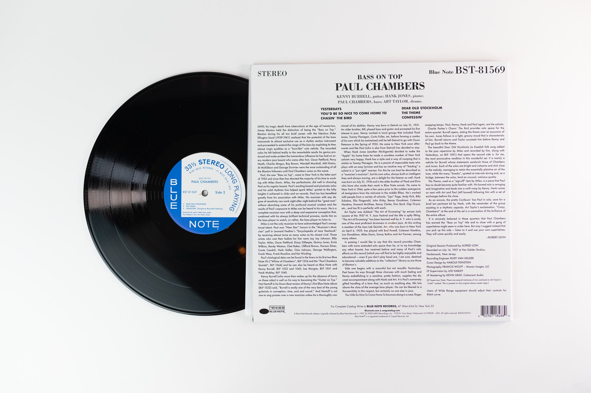 Paul Chambers Quartet - Bass On Top on Blue Note Tone Poet Series Reissue