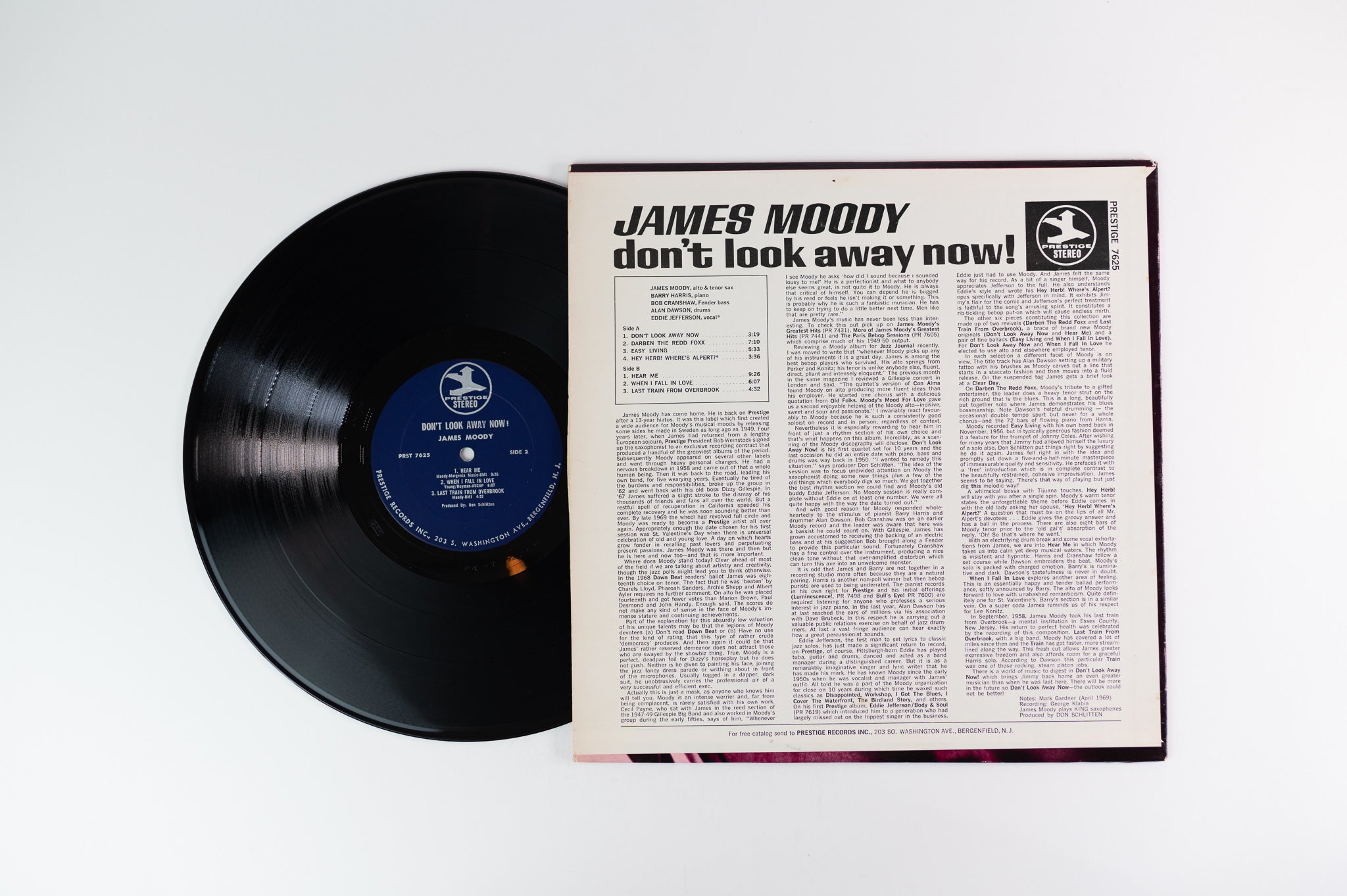 James Moody - Don't Look Away Now! on Prestige