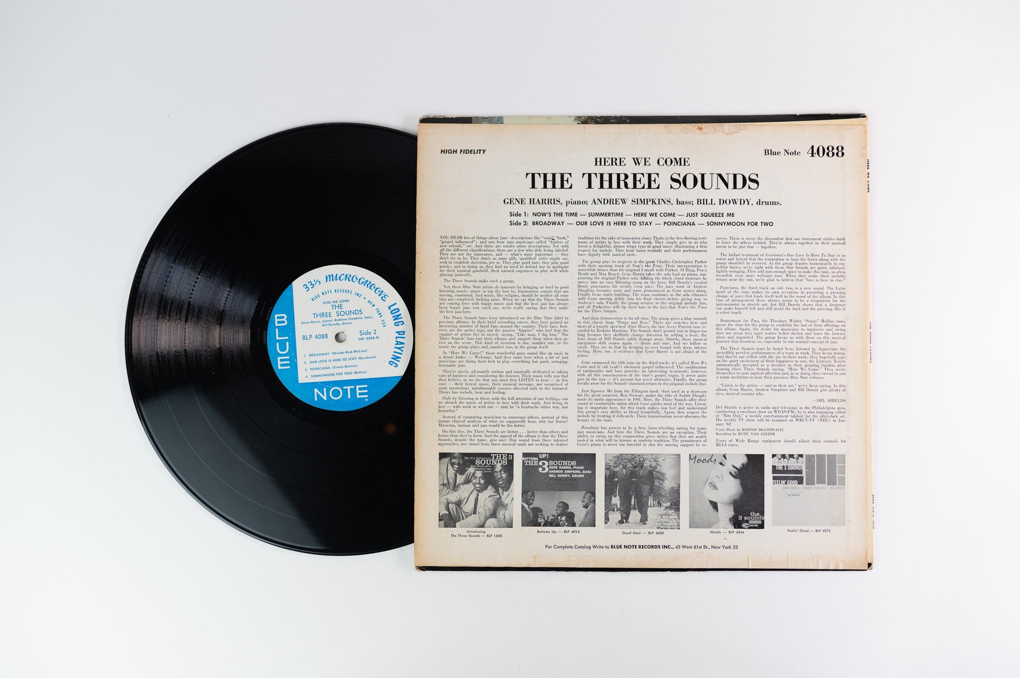 The Three Sounds - Here We Come on Blue Note BLP 4088 NY