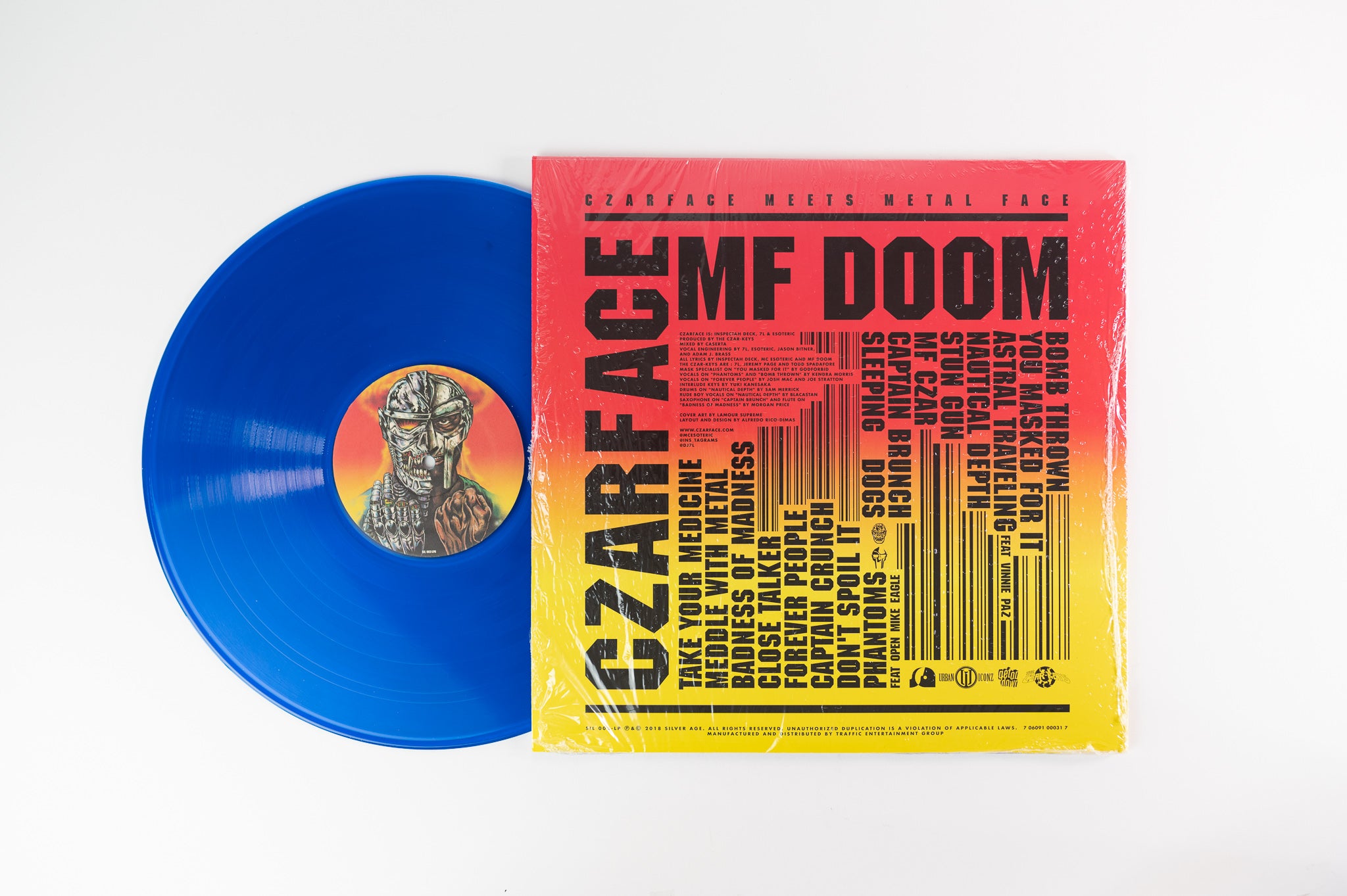 Czarface & MF Doom - Czarface Meets Metal Face on Silver Age Green & Blue Vinyl