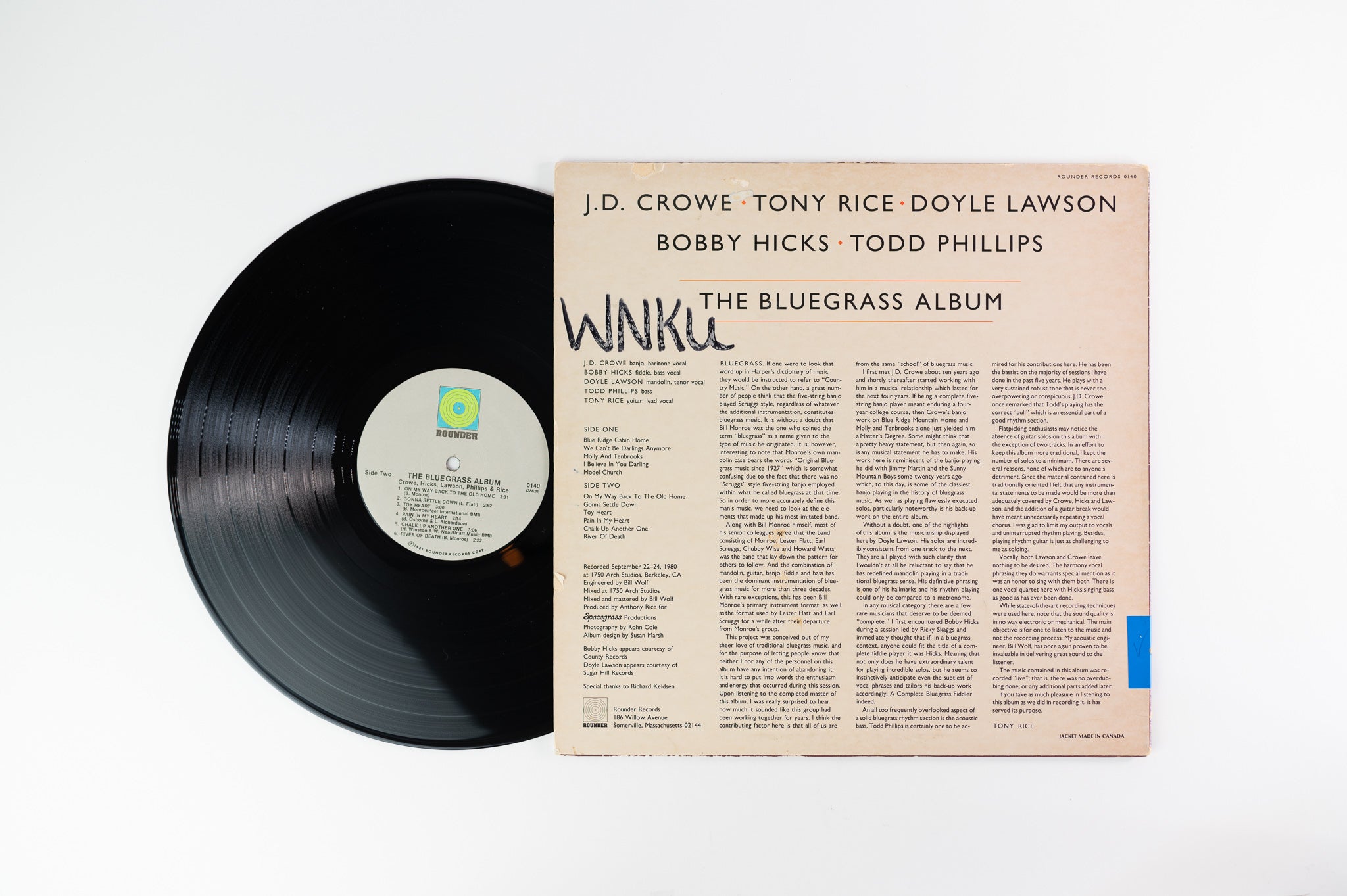 J.D. Crowe Tony Rice & Various - The Bluegrass Album on Rounder