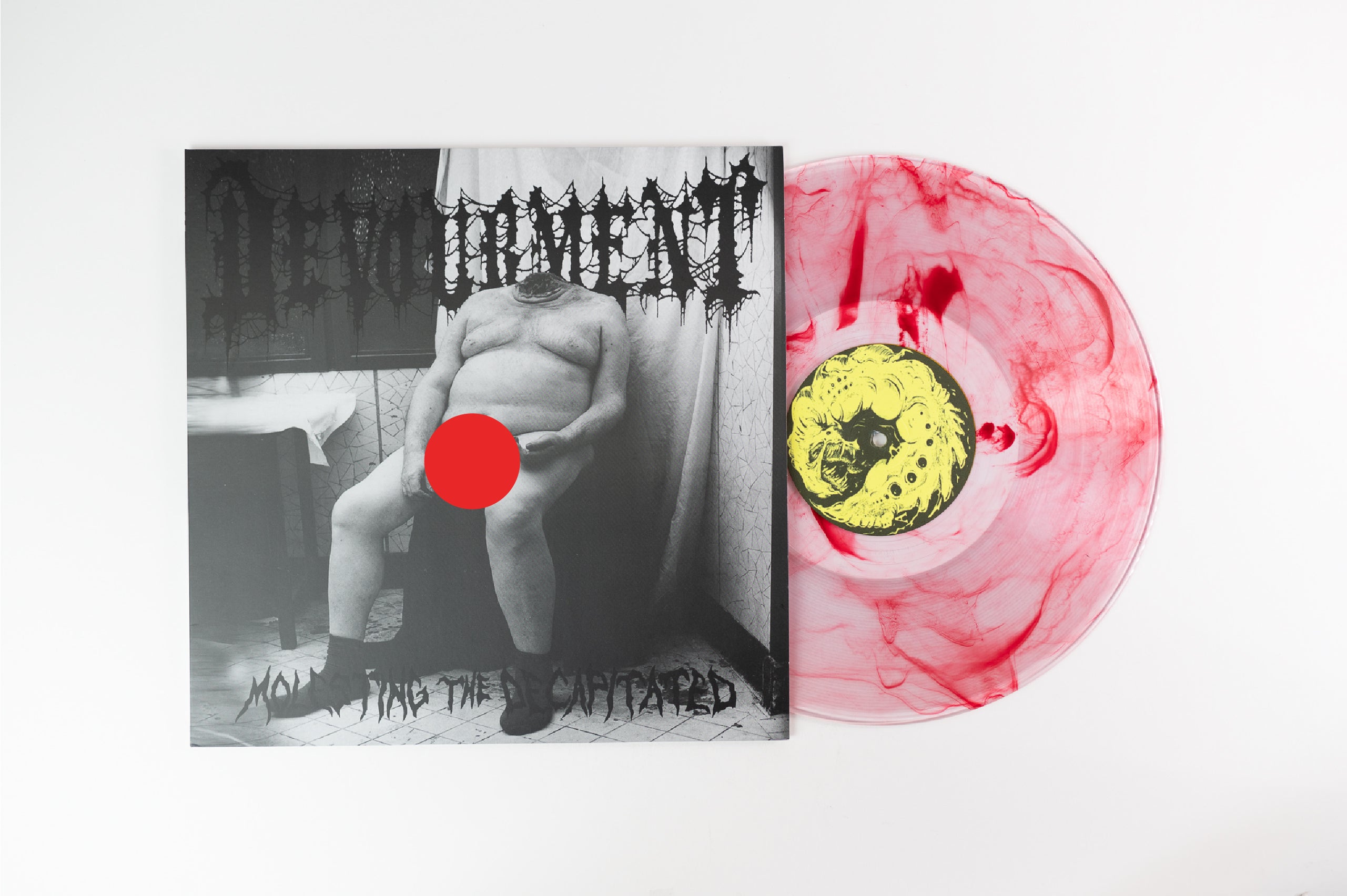 Devourment - Molesting The Decapitated on Corpse Gristle Reissue Clear With Red Swirl