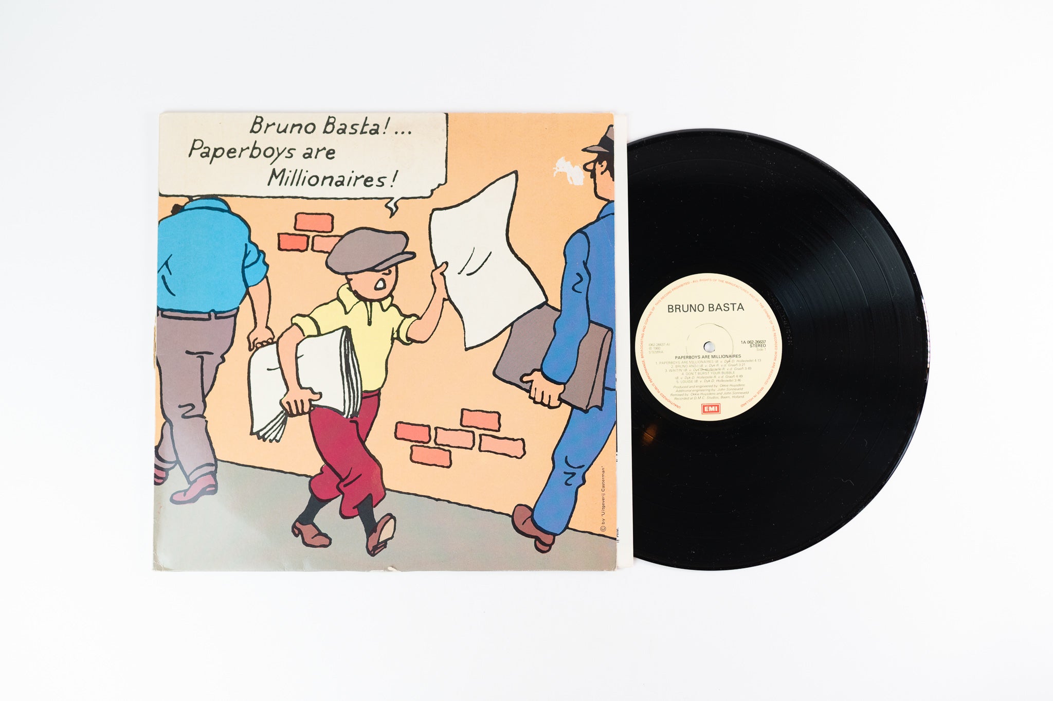 Bruno Basta! - Paperboys Are Millionaires on EMI Dutch Pressing