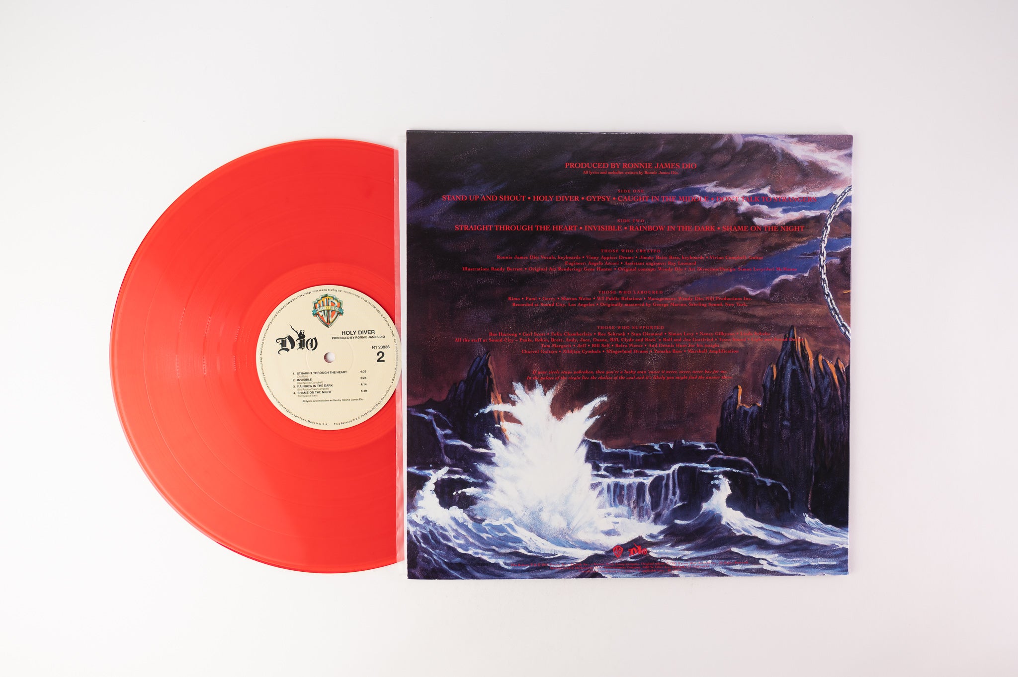 Dio - Holy Diver on Warner Bros Limited Red Vinyl Reissue