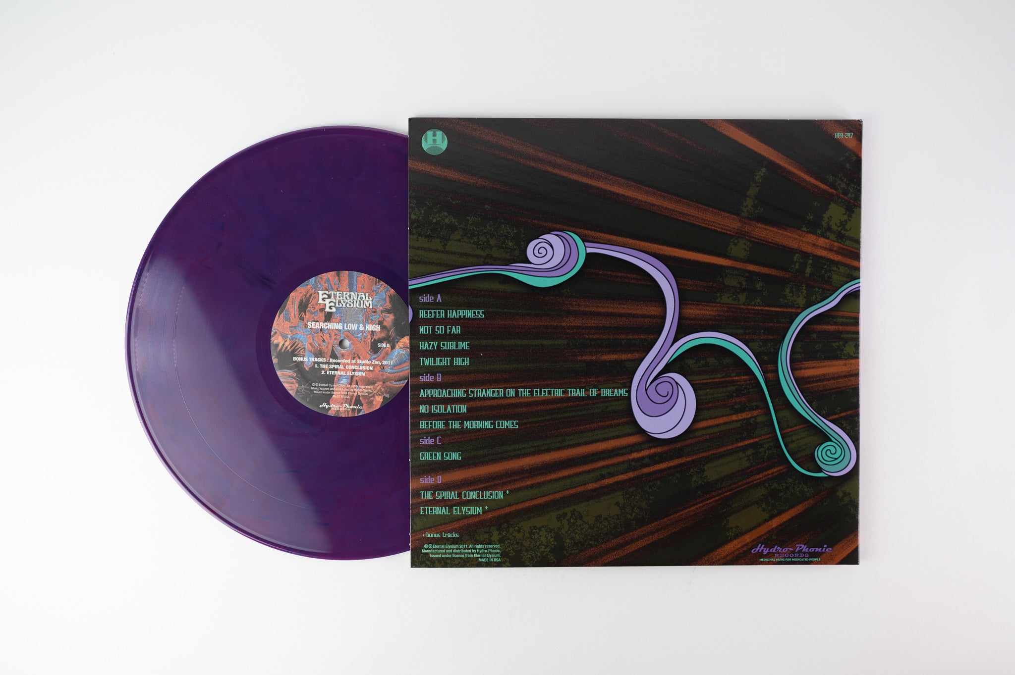 Eternal Elysium - Searching Low & High on Hyrdo-Phonic Limited Blue and Violet With Bonus 10"