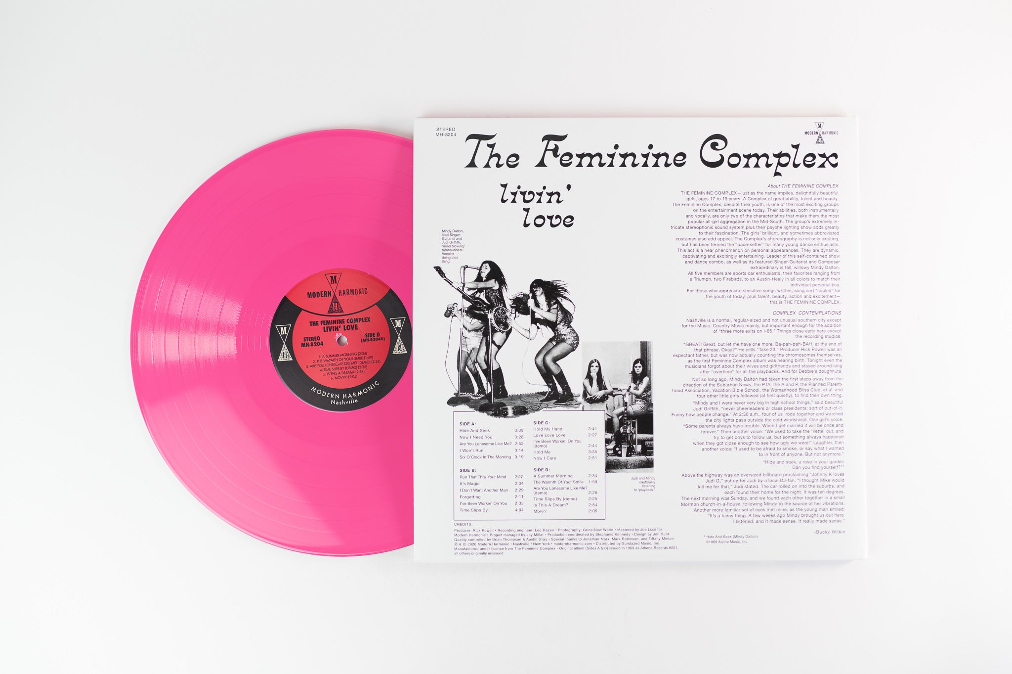 The Feminine Complex - Livin Love on Modern Harmonic - Pink Vinyl