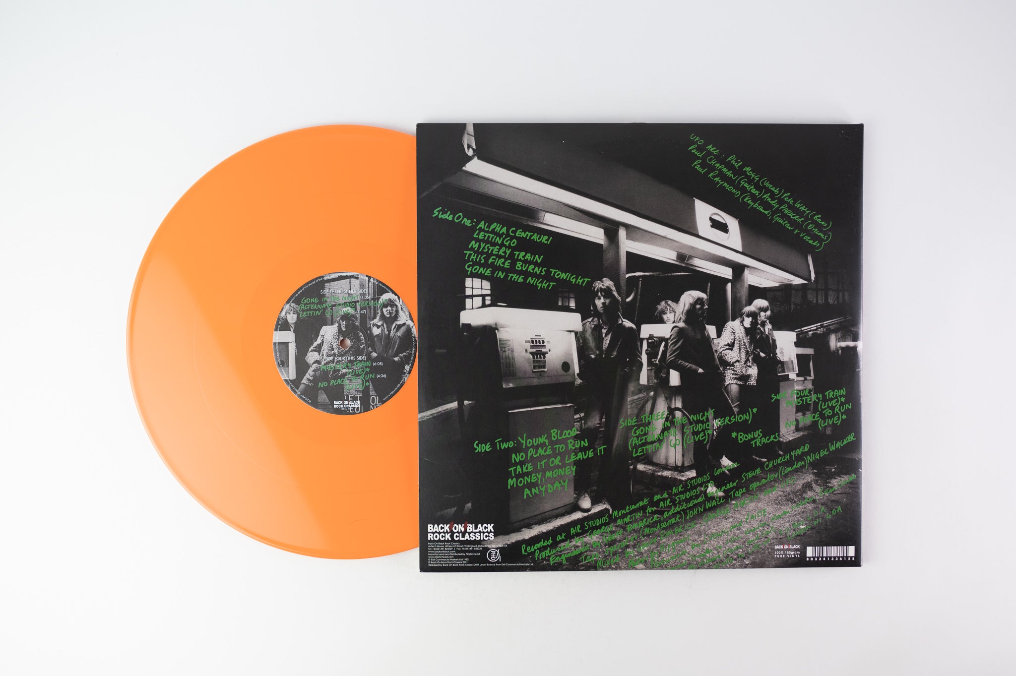 UFO - No Place To Run on Back on Black Limited UK Orange Vinyl Reissue