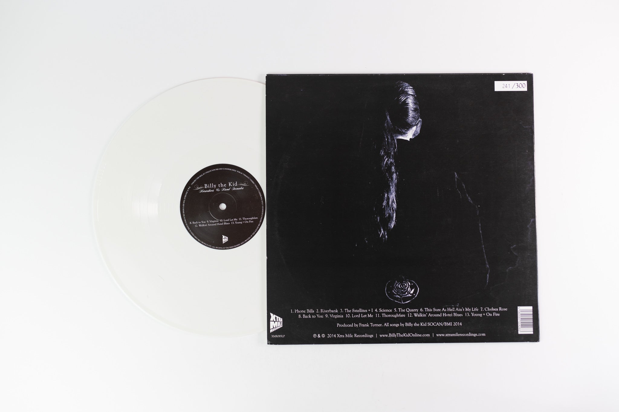 Billy The Kid - Horseshoes & Hand Grenades on Xtra Mile Recordings - White Vinyl