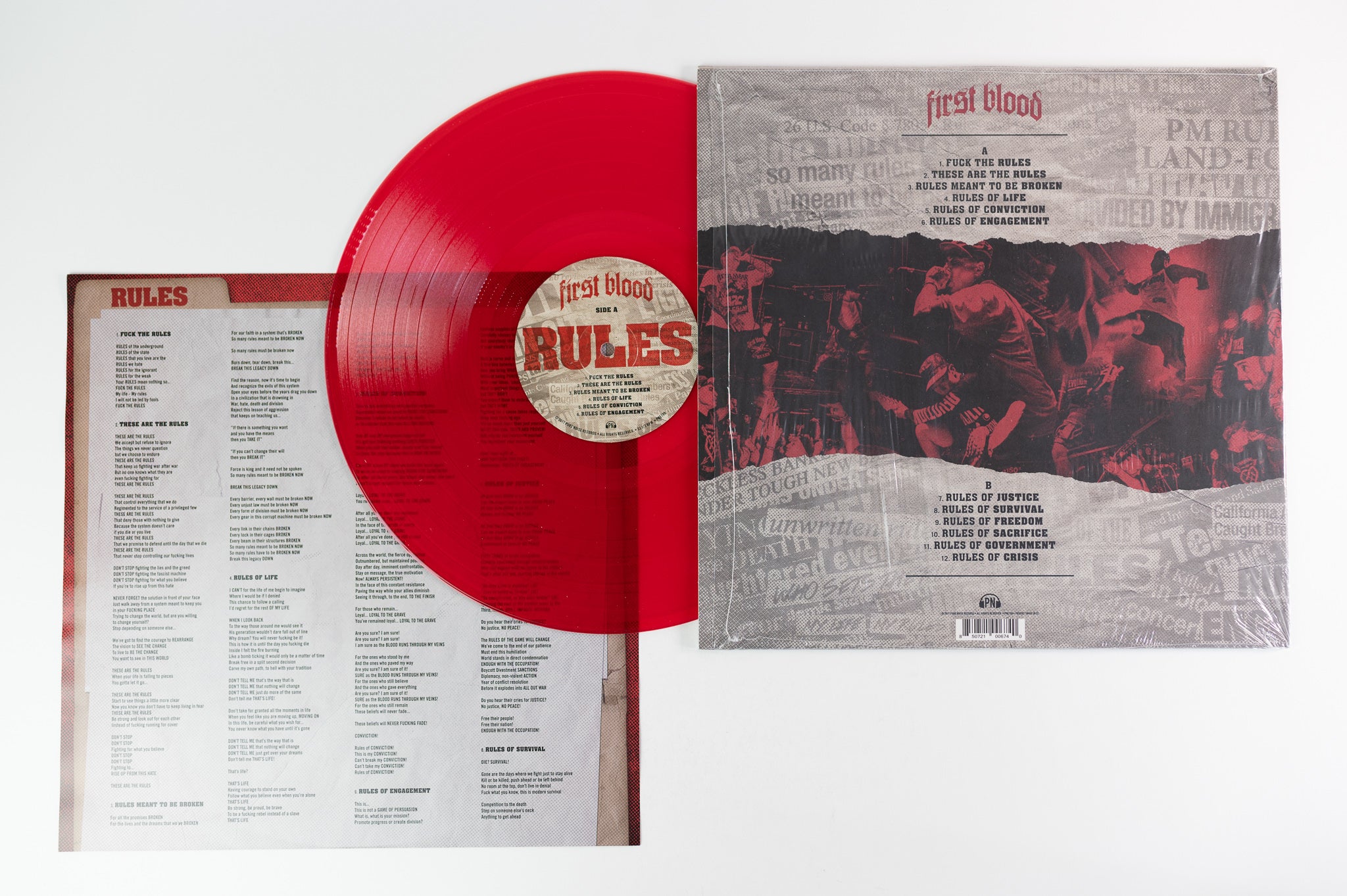 First Blood - Rules on Pure Noise Records - Red Vinyl