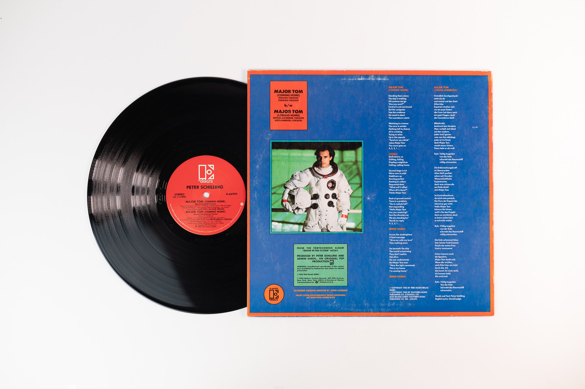 Peter Schilling - Major Tom (Coming Home) on Elekra 12" Single