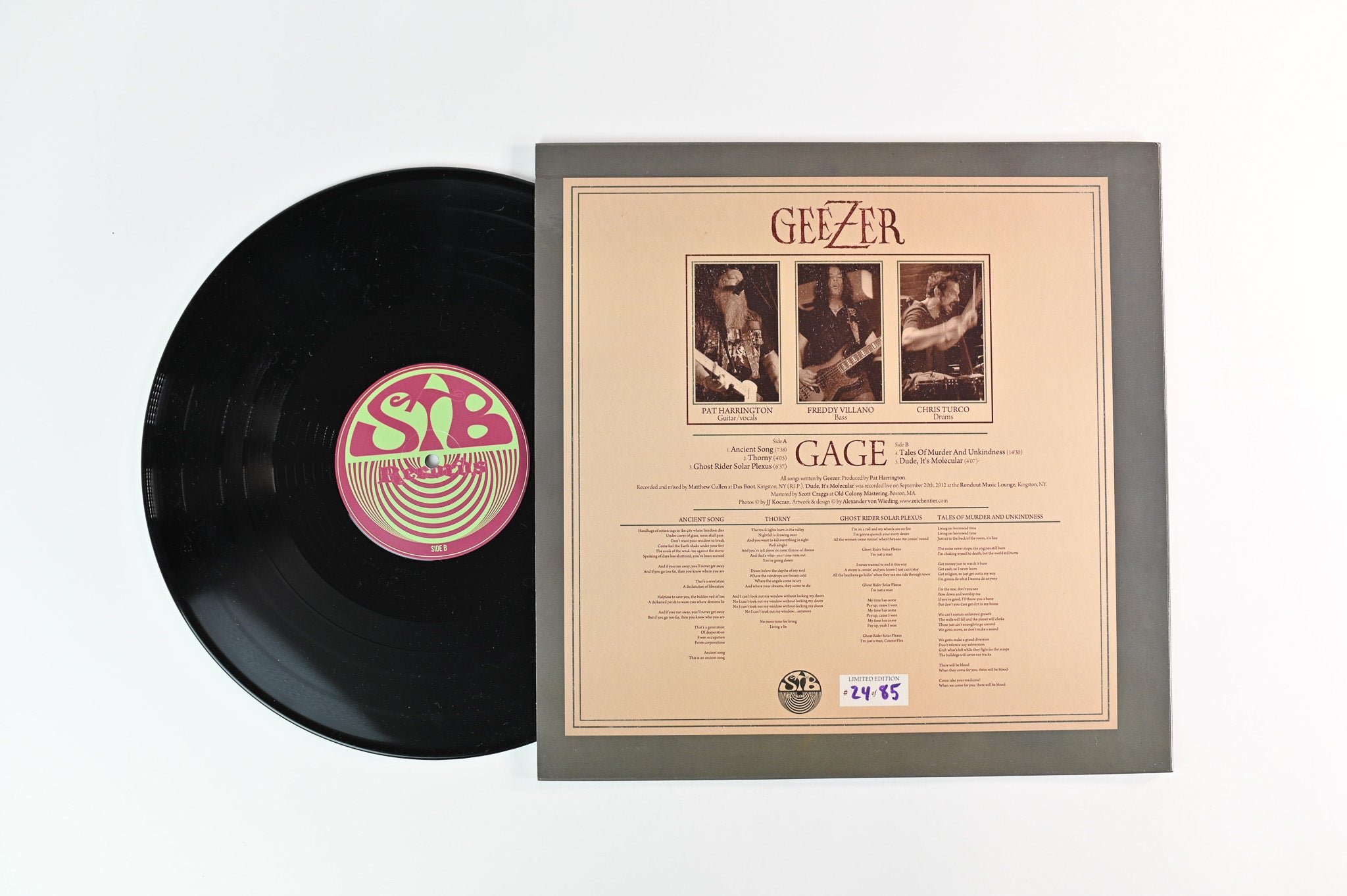 Geezer - Gage on STB Ltd Numbered Die Hard Edition with Burlap Whiskey Sack