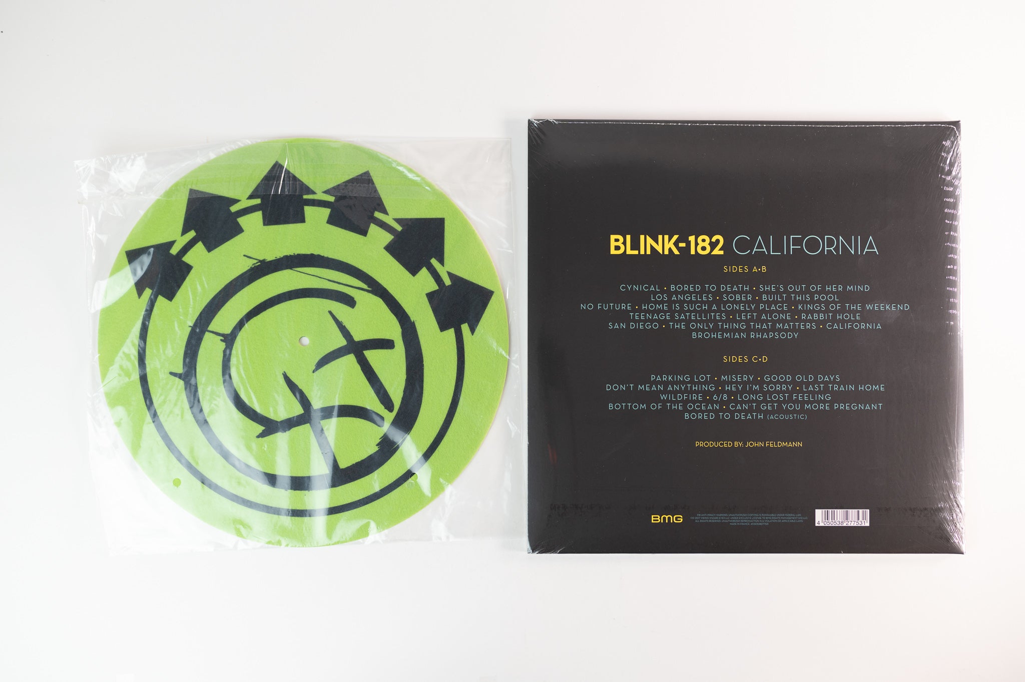 Blink-182 - California on BMG - Deluxe Edition Green Vinyl w/ slipmat