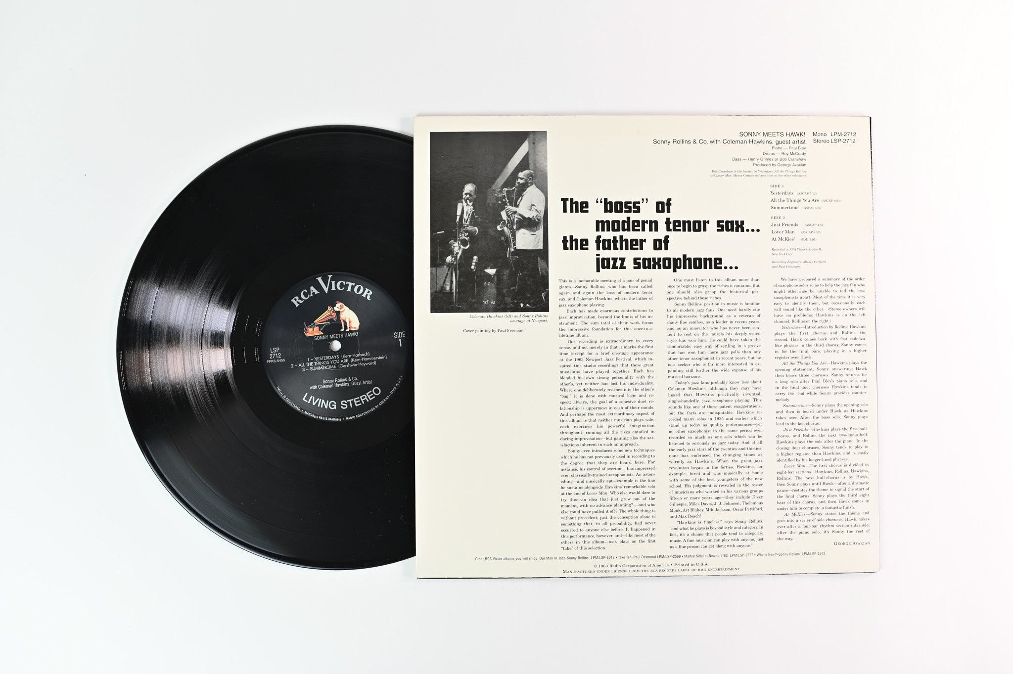Sonny Rollins - Sonny Meets Hawk! on RCA Classic Records 200 Gram Reissue