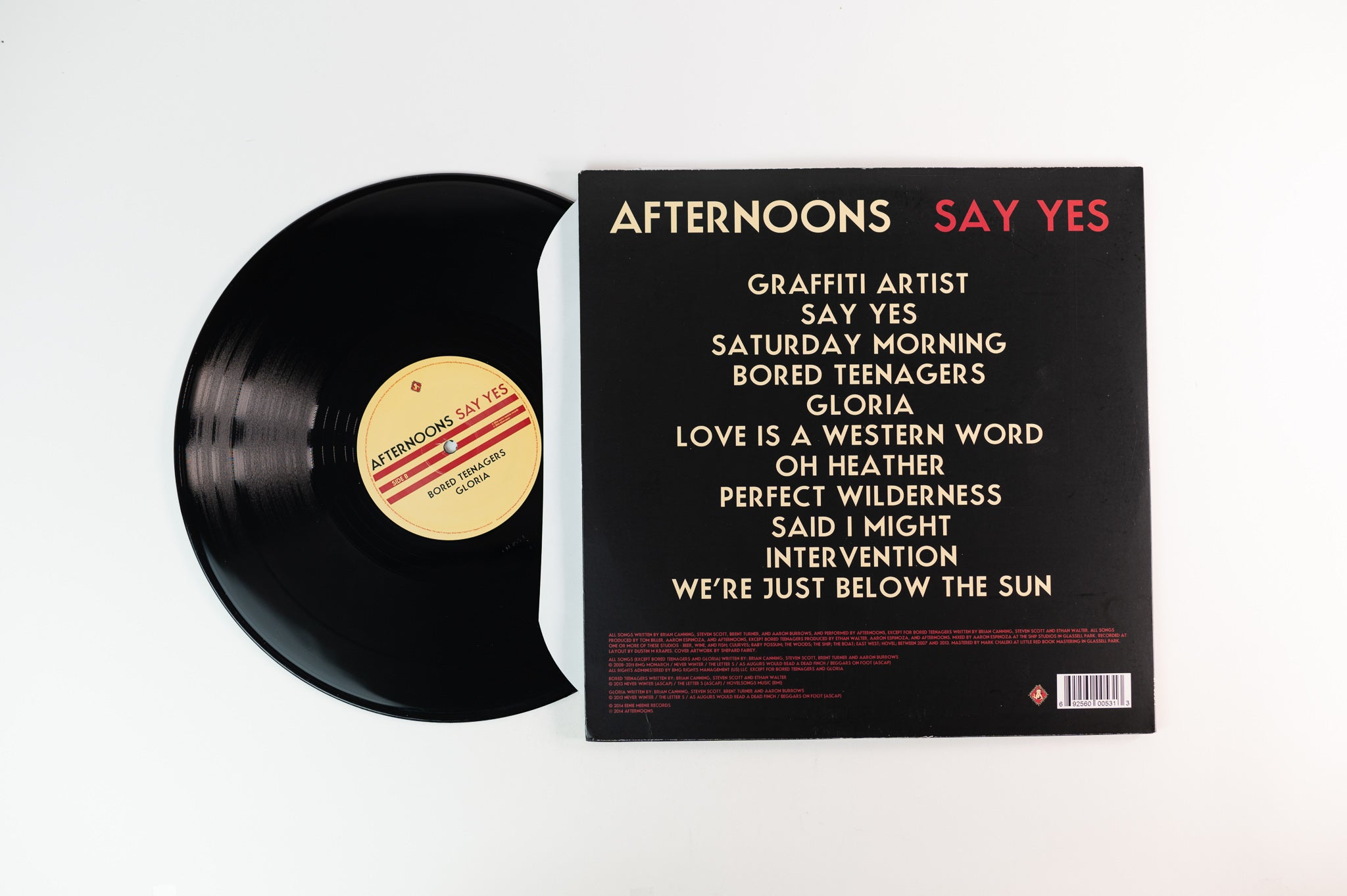 Afternoons - Say Yes on Eenie Meenie Records