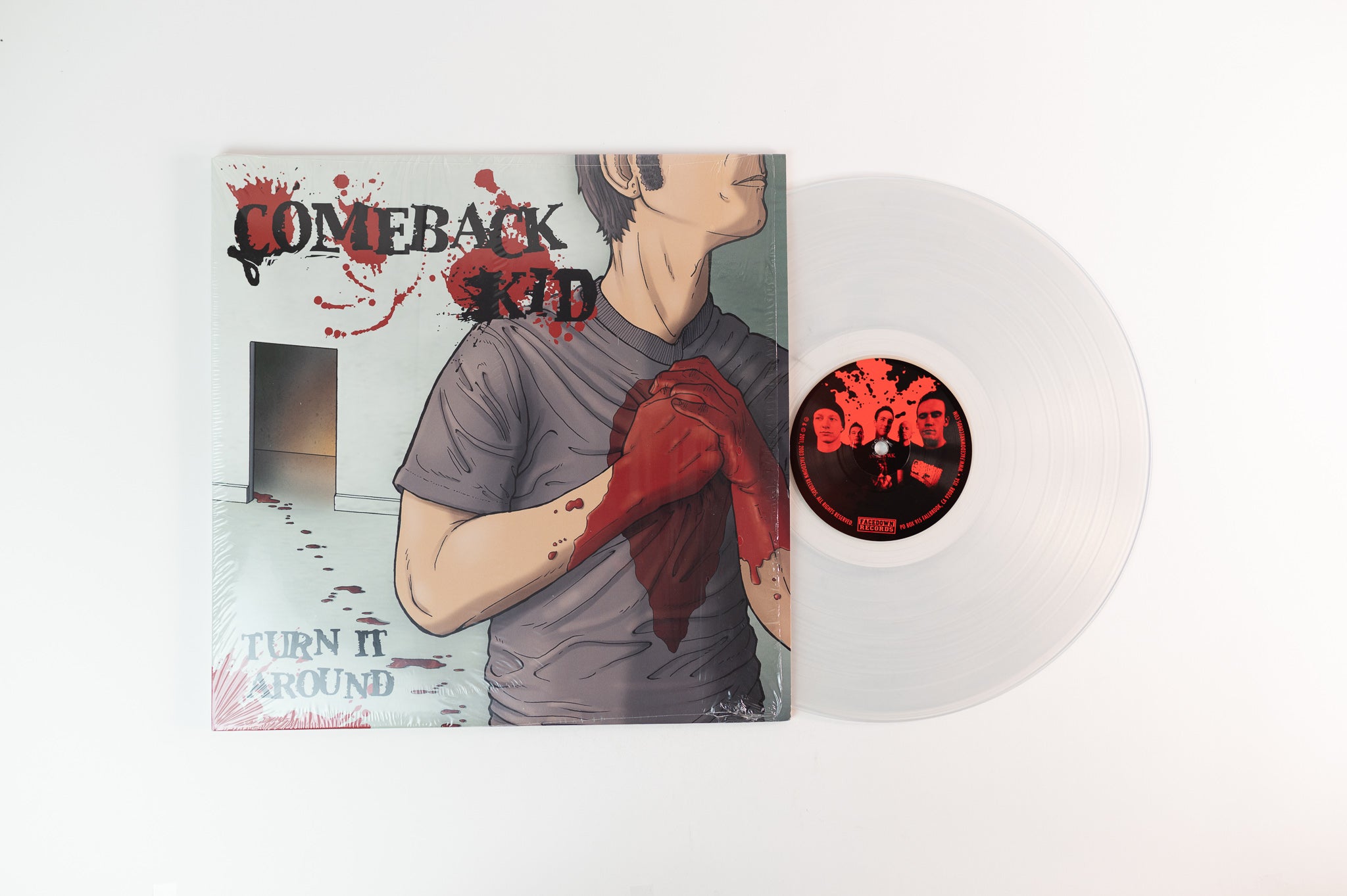 Comeback Kid - Turn It Around on Facedown Records - Clear Vinyl