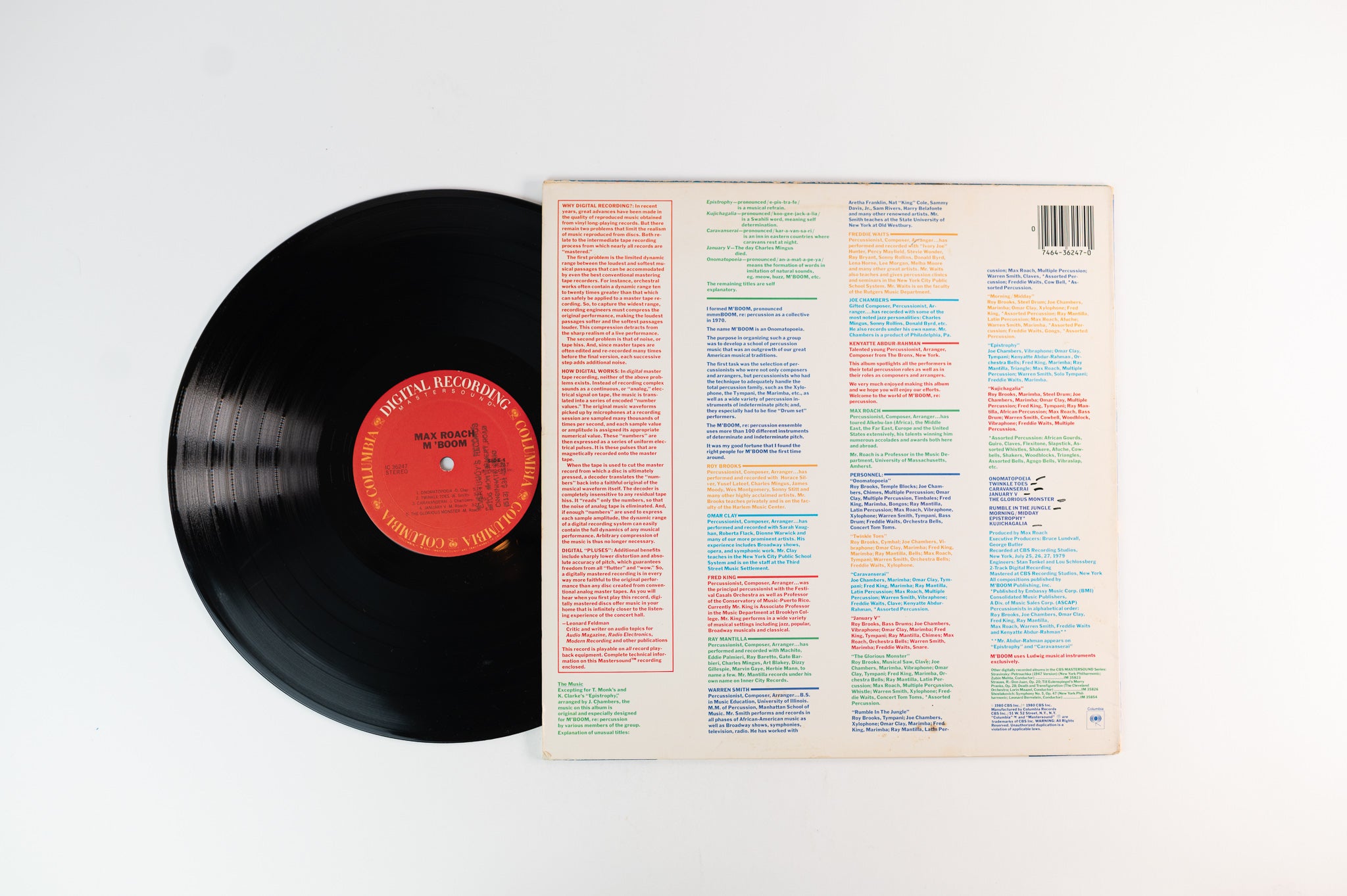 Max Roach - M'Boom on Columbia CBS Mastersound Digital Recording