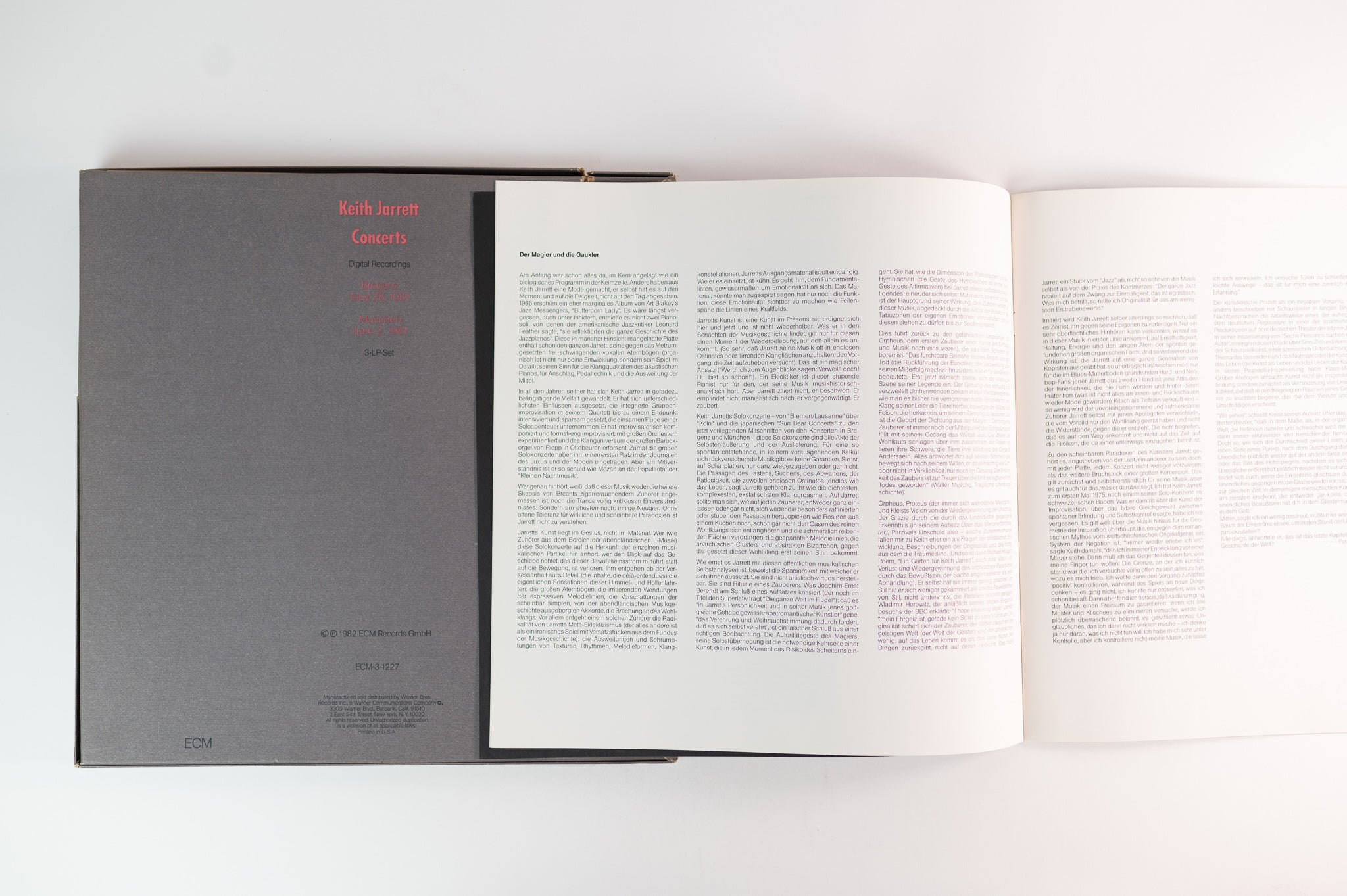 Keith Jarrett - Concerts on ECM Box Set