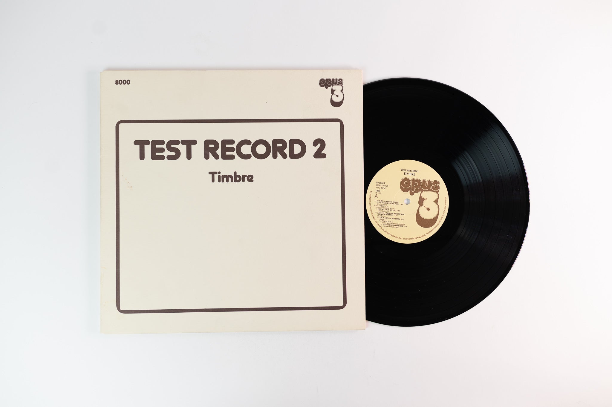 Various - Test Record 2 (Timbre) on Opus 3 Reissue
