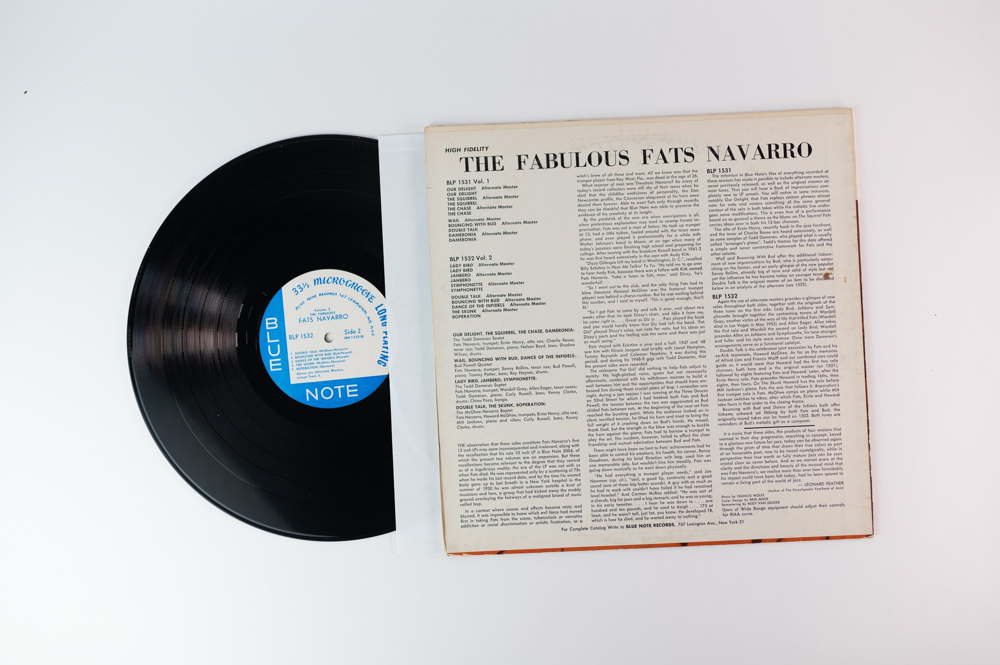 Fats Navarro - The Fabulous Fats Navarro Volume 2 Lexington Ave Mono Deep Groove