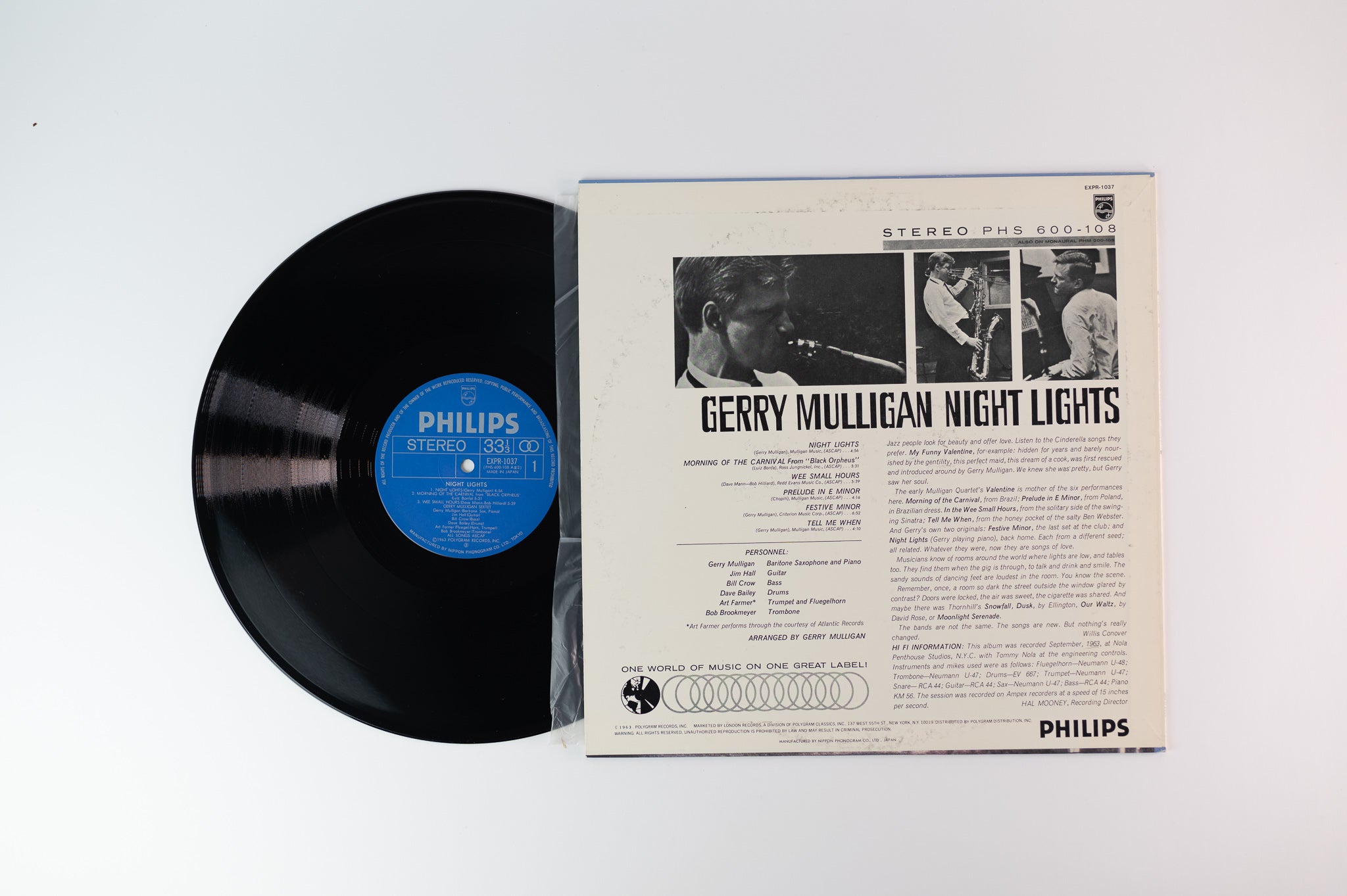 Gerry Mulligan - Night Lights on Philips Japanese Pressing 1983 Reissue