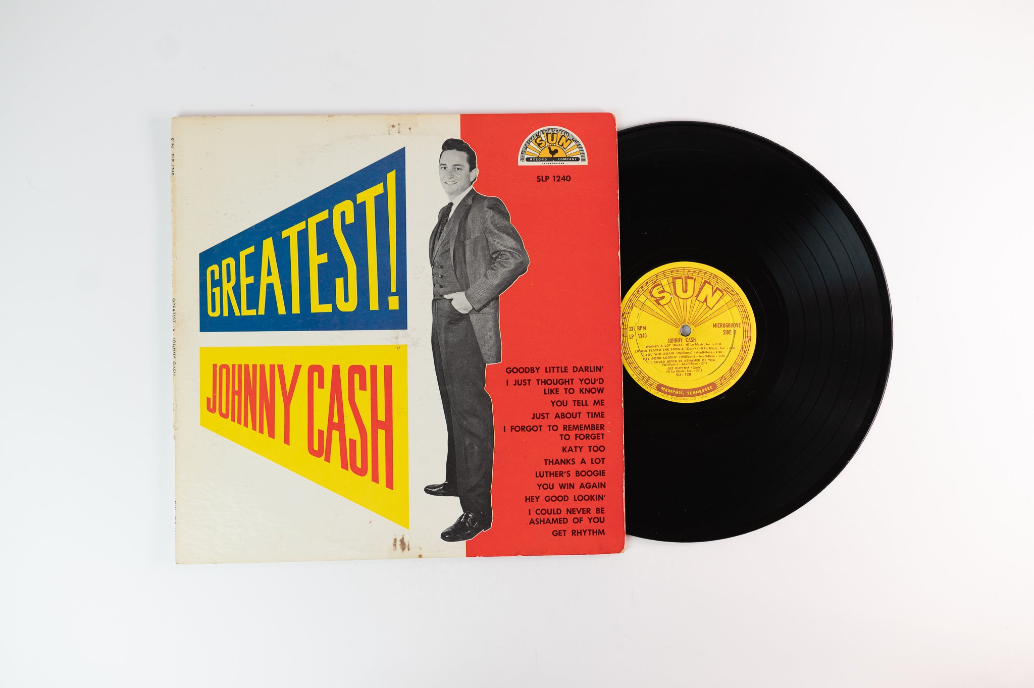 Johnny Cash - Greatest! on Sun SLP 1240