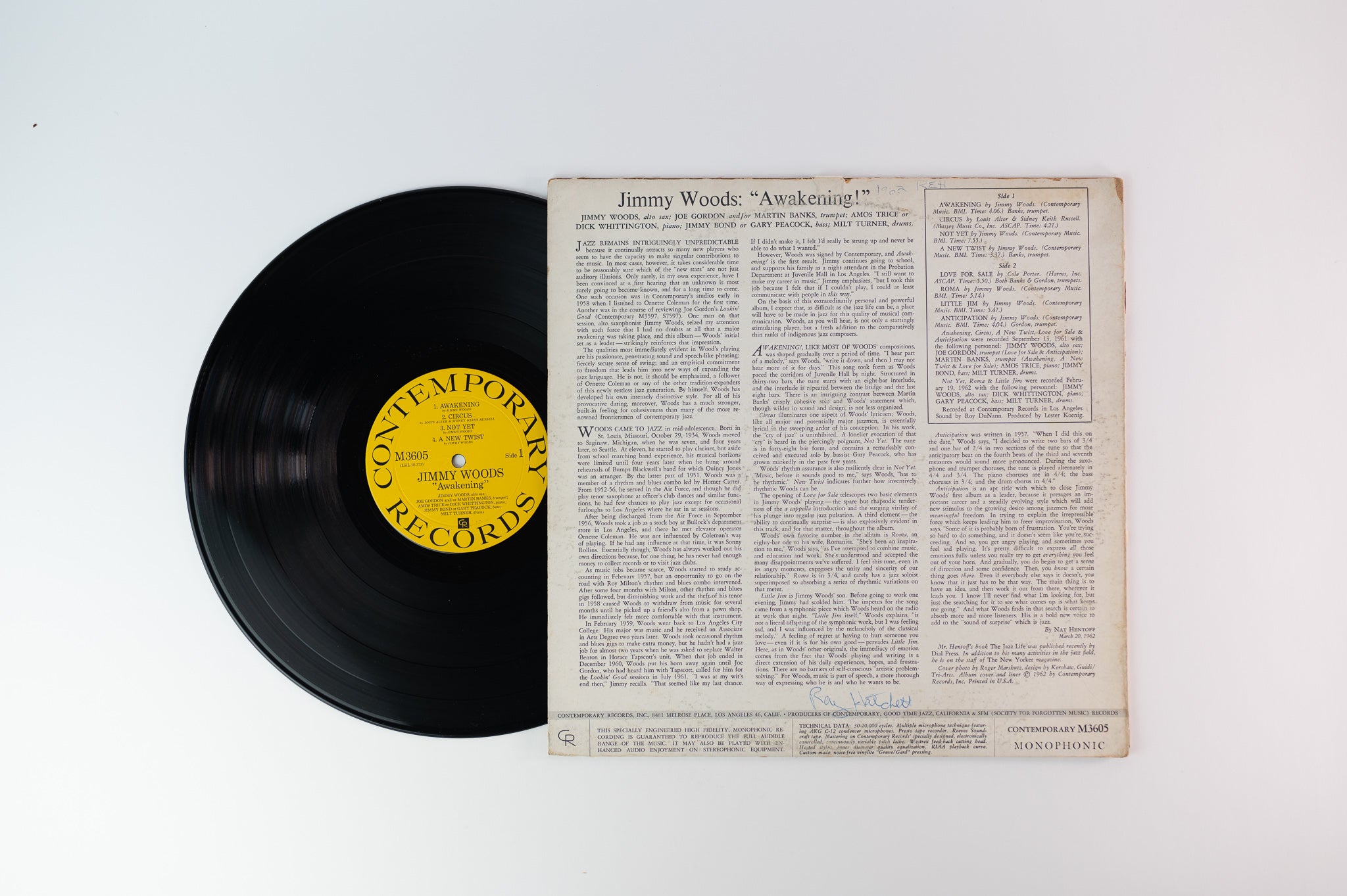 Jimmy Woods - Awakening!! on Contemporary Mono Deep Groove