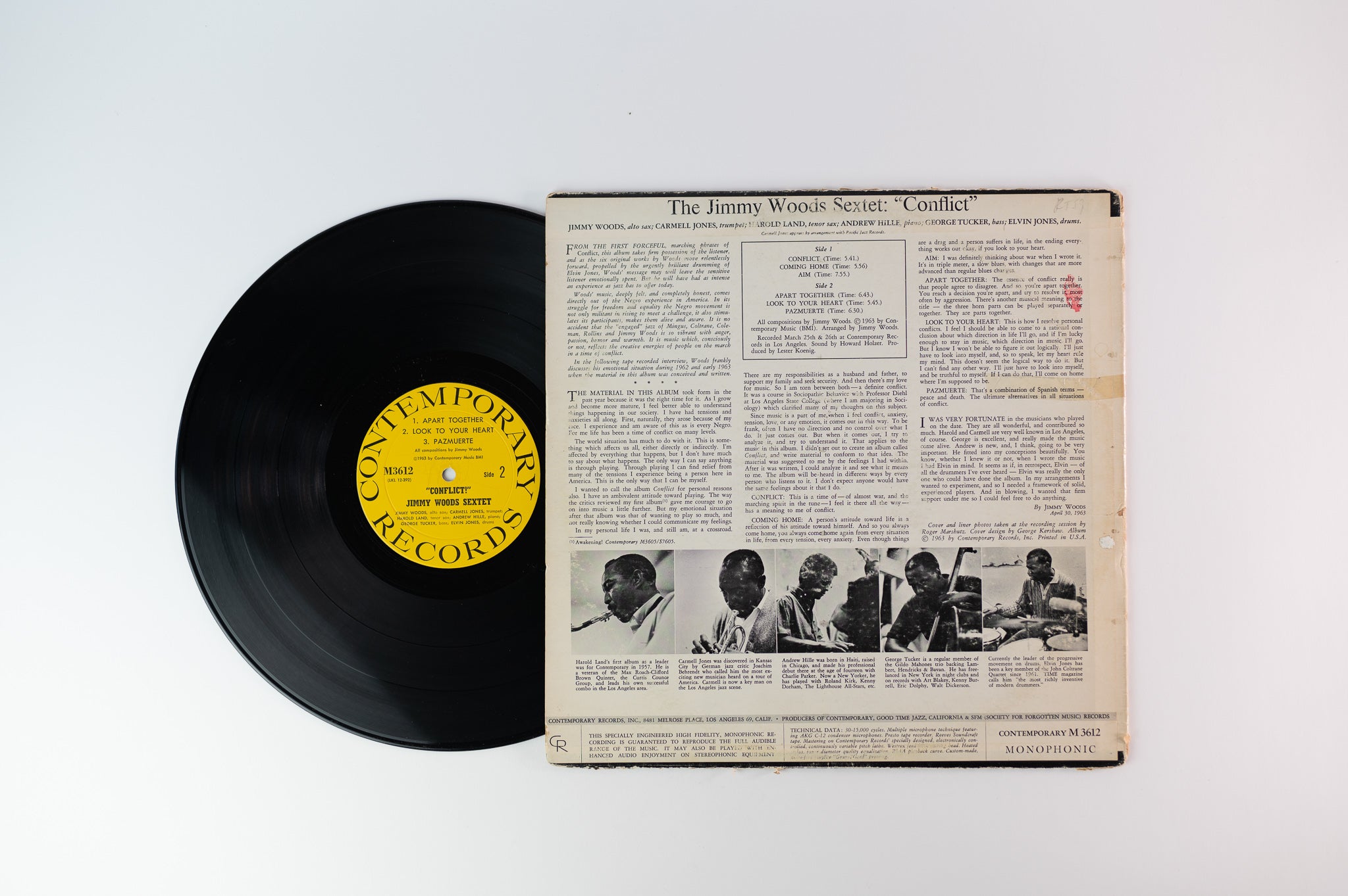 Jimmy Woods Sextet Featuring Elvin Jones - Conflict on Contemporary Mono Deep Groove