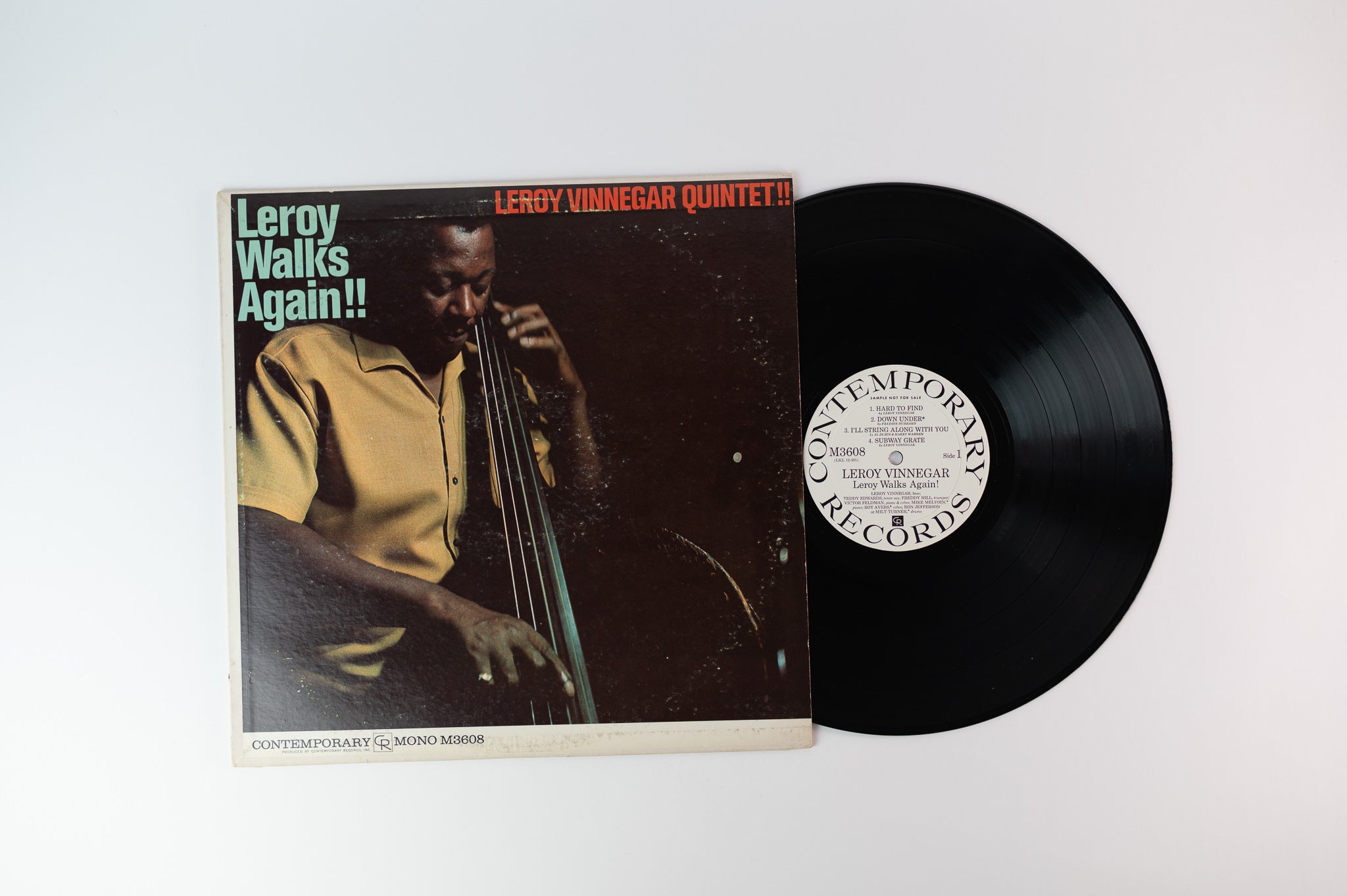 Leroy Vinnegar Quintet - Leroy Walks Again on Contemporary Mono Deep Groove White Label Promo