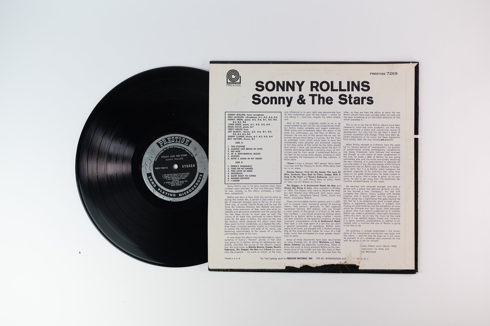 Sonny Rollins - Sonny & The Stars on Prestige Stereo