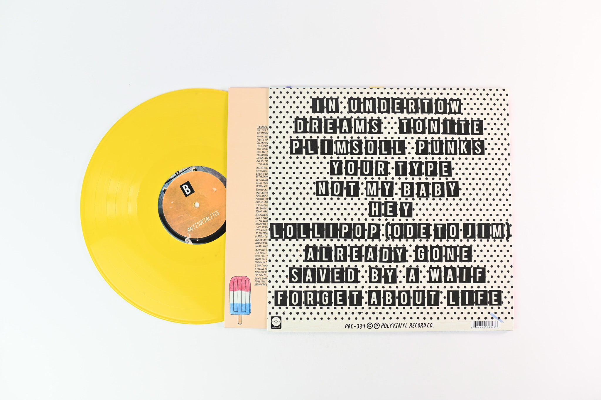 Alvvays - Antisocialites on Polyvinyl Yellow Vinyl Reissue