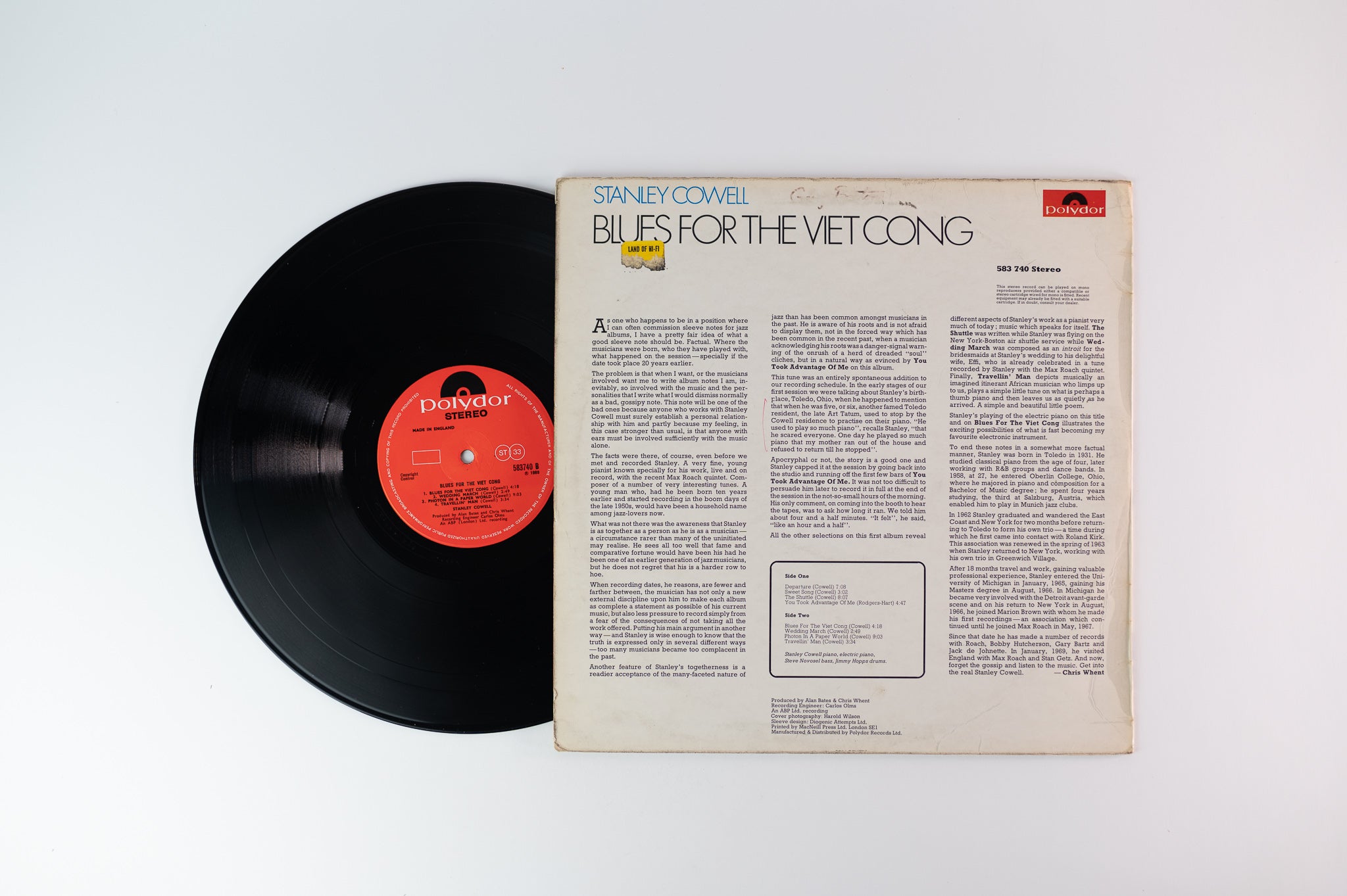 Stanley Cowell - Blues For The Viet Cong on Polydor UK Pressing