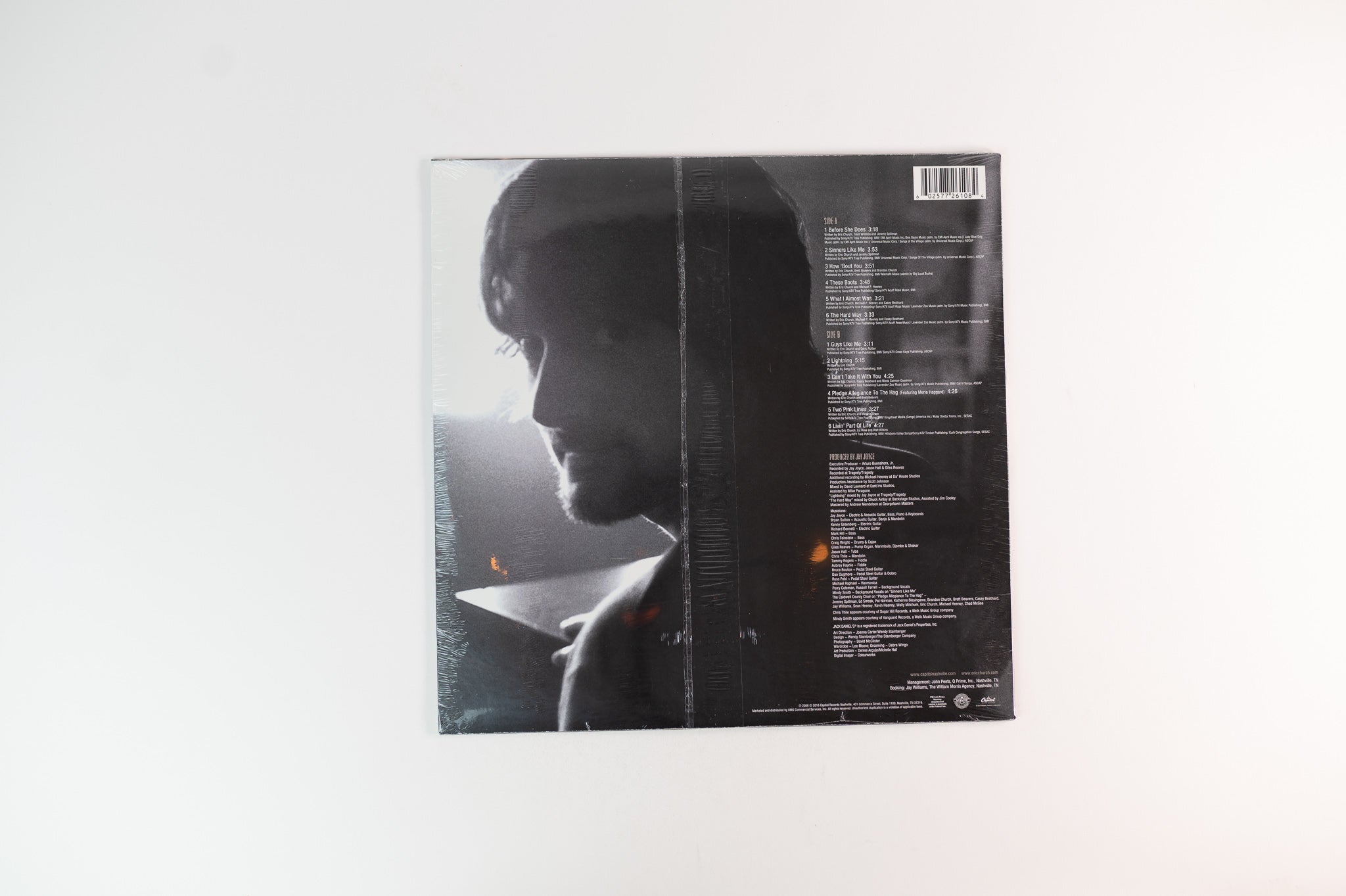 Eric Church - Sinners Like Me on Capitol Records Nashville Ltd Red Vinyl Second Press Sealed