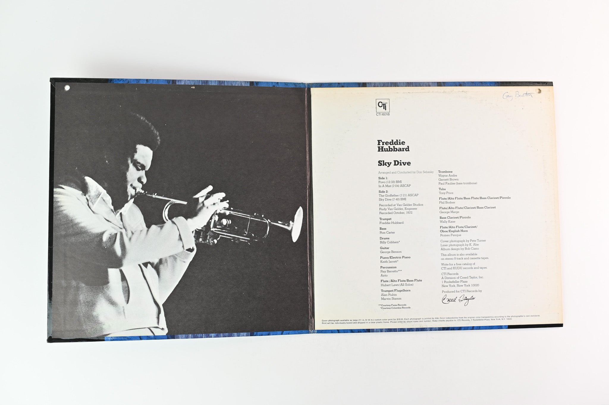 Freddie Hubbard - Sky Dive on CTI Promo