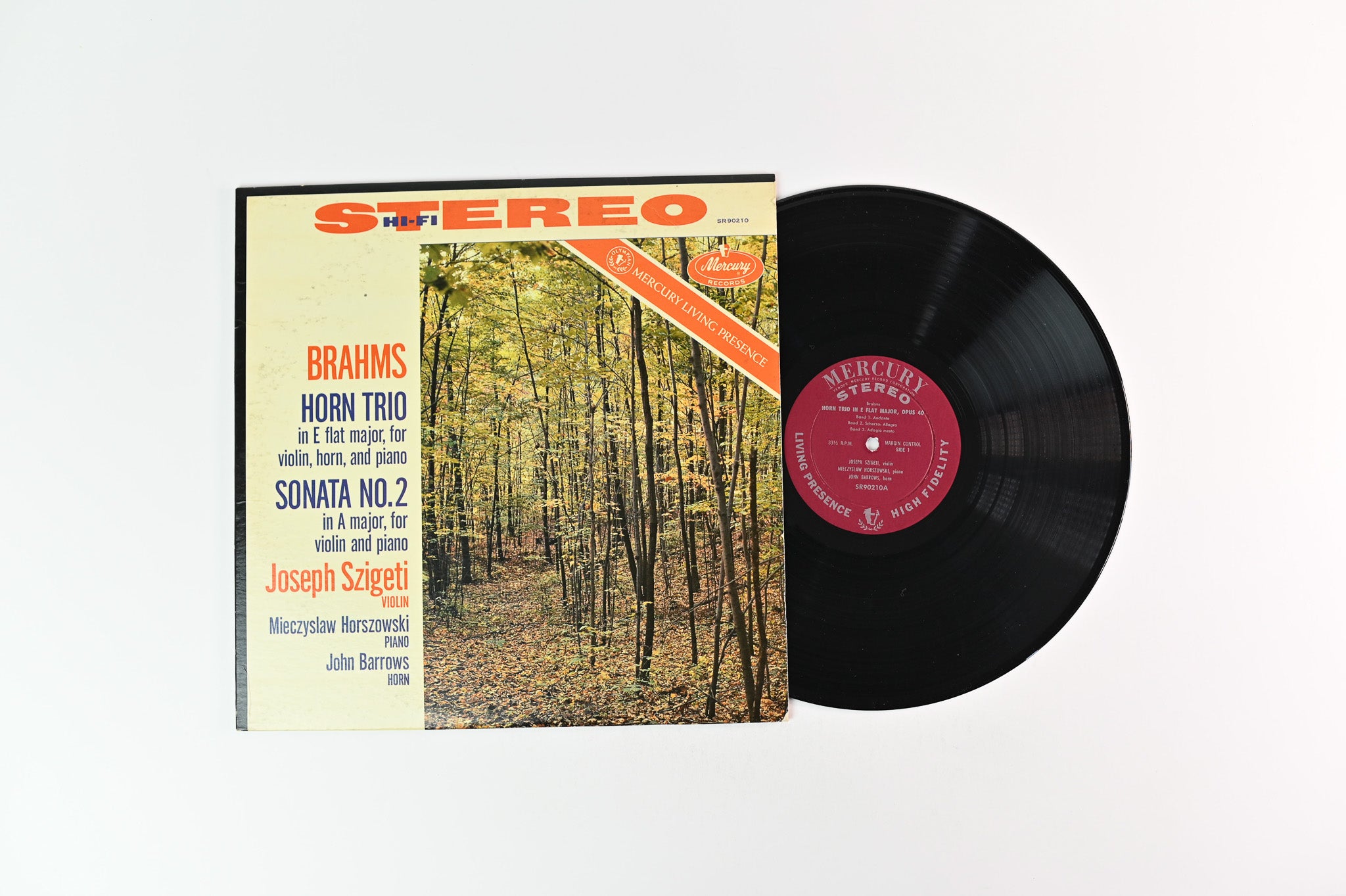Joseph Szigeti - Brahms Horn Trio In E Flat Major, For Violin, Horn And Piano on Mercury SR90210 Stereo