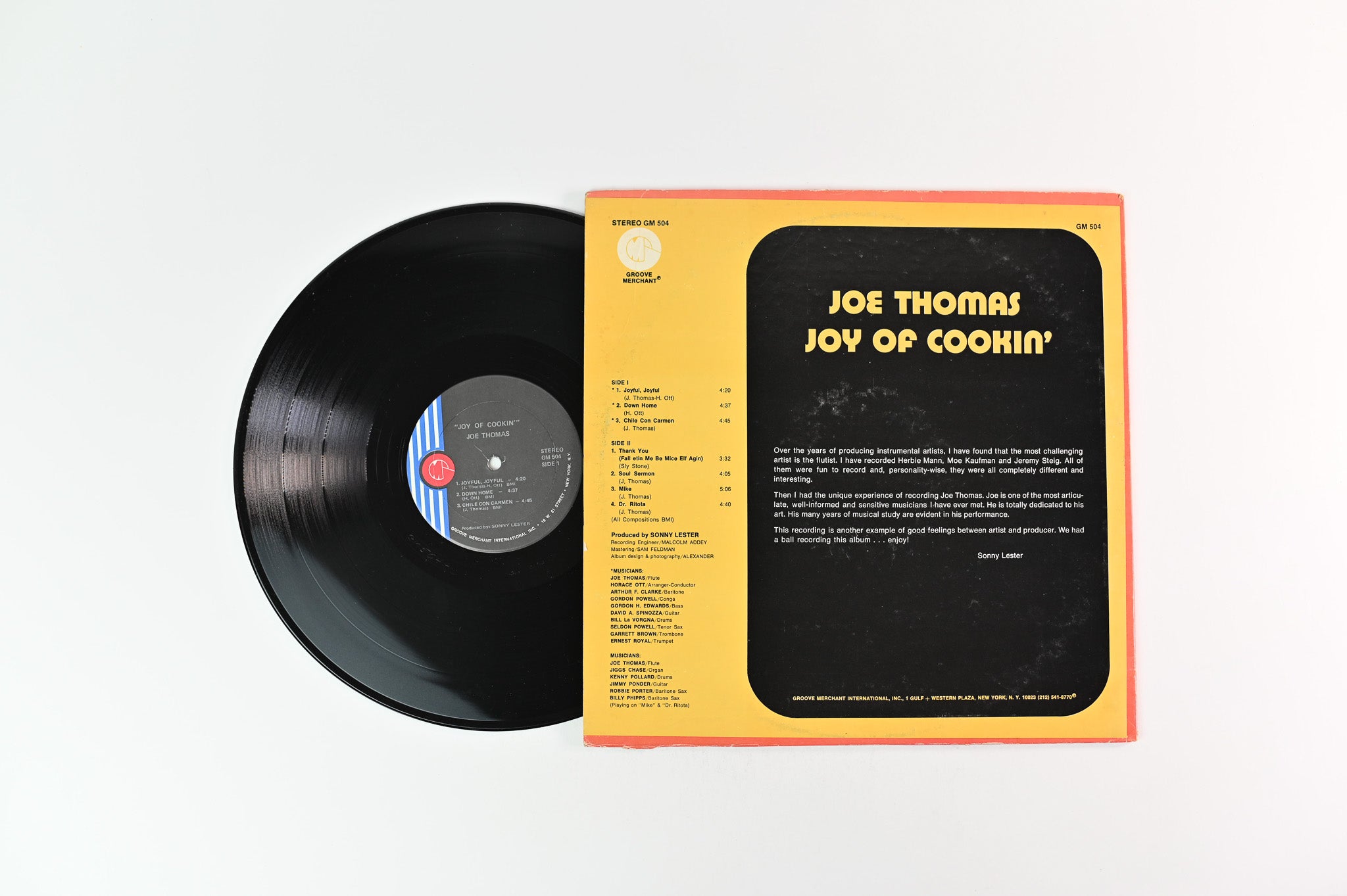 Joe Thomas - Joy Of Cookin' on Groove Merchant