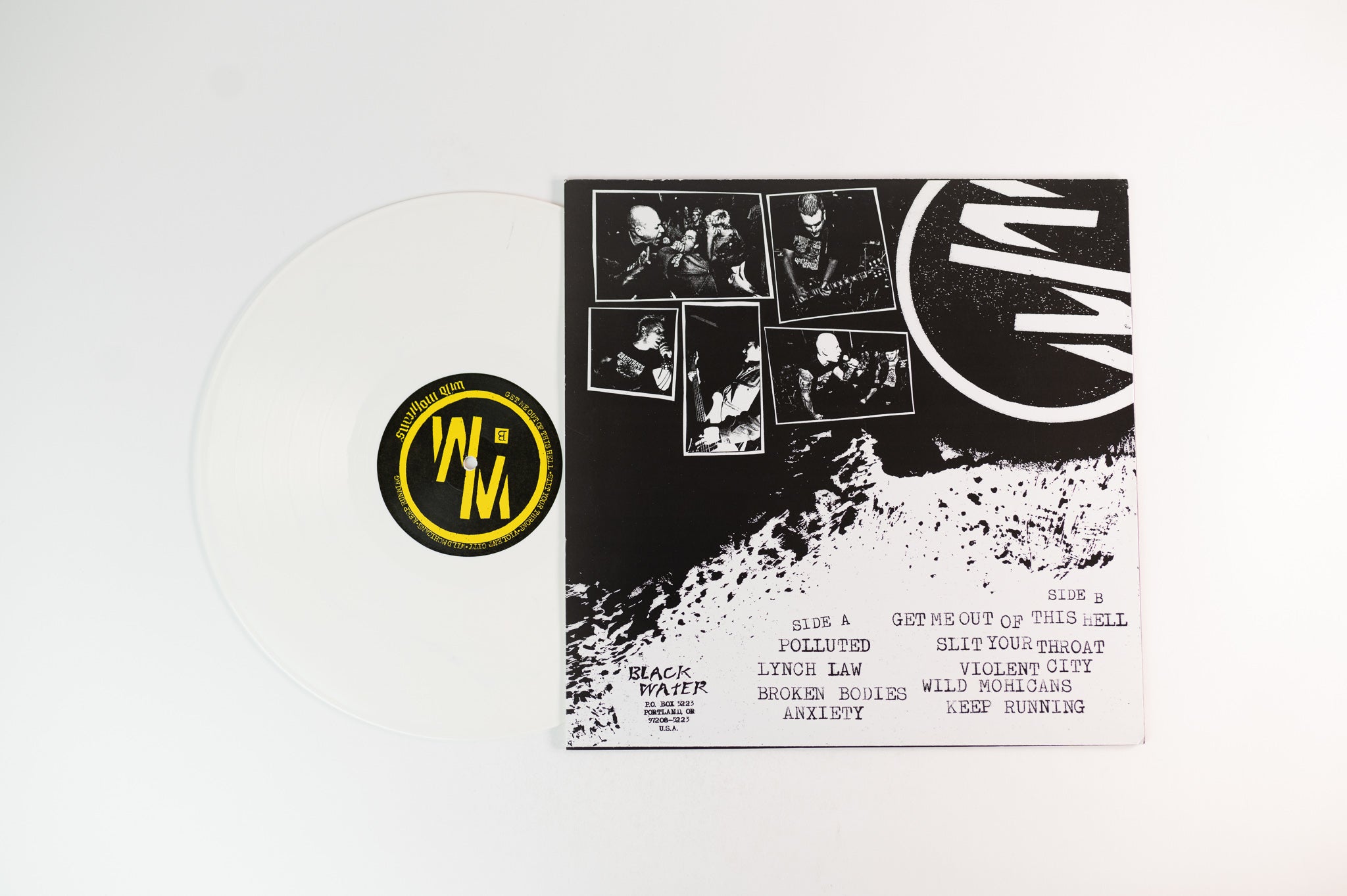 Wild Mohicans - Get Me Out Of This Hell on Black Water Ltd White Vinyl