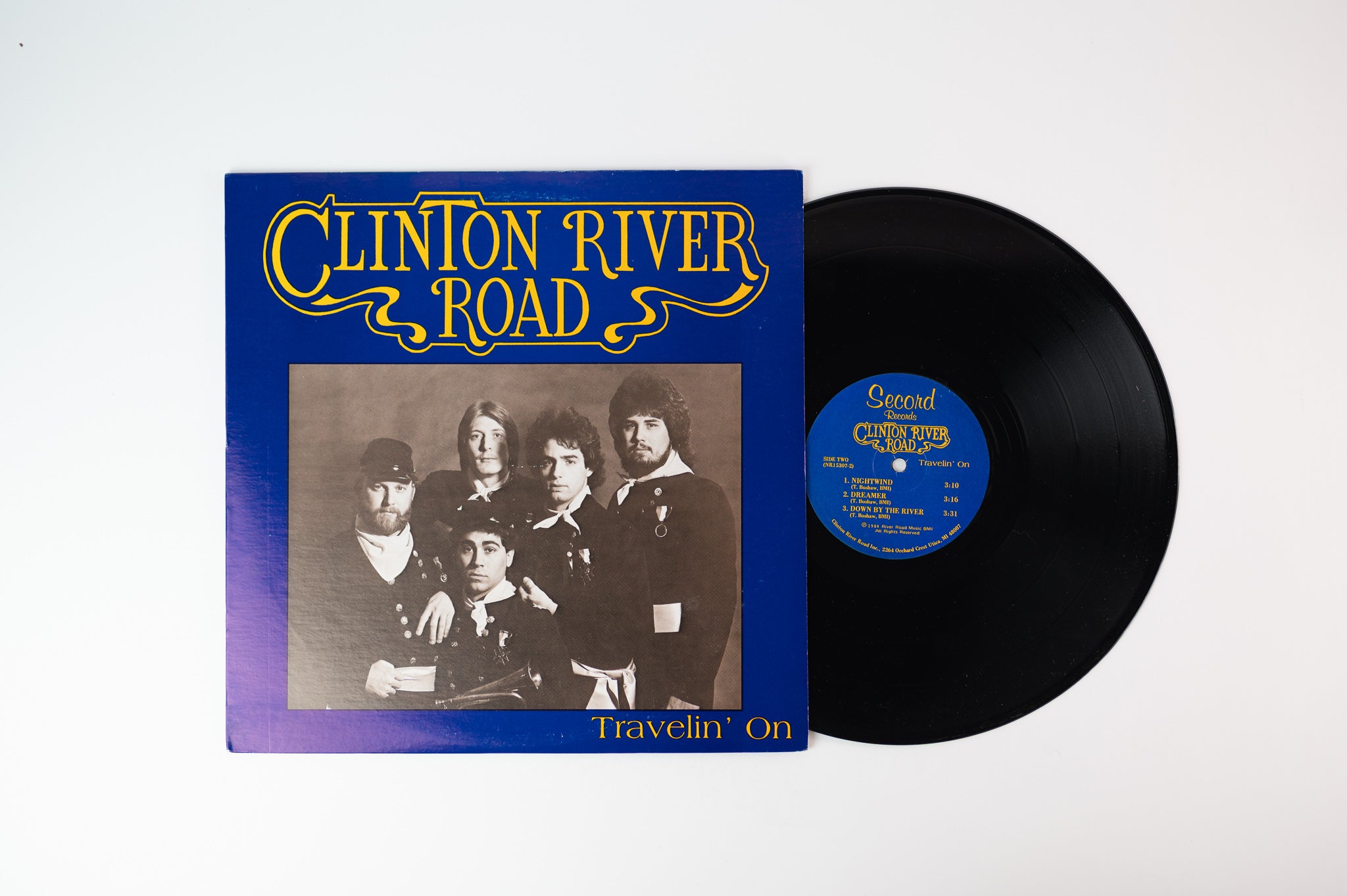 Clinton River Road - Travelin' on on Second Records Private press