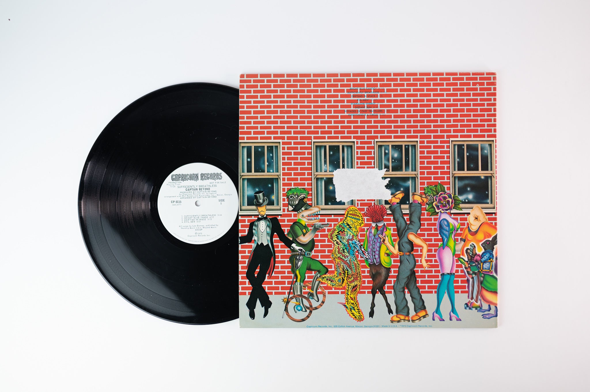 Captain Beyond - Sufficiently Breathless on Capricorn Records - Promo