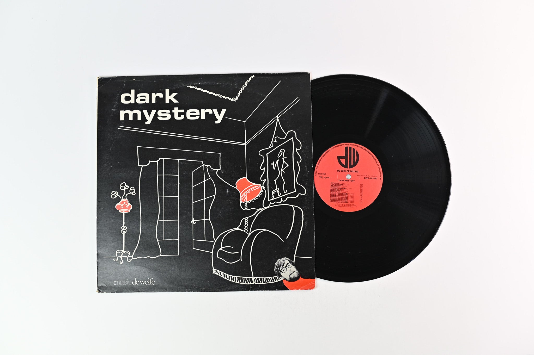 Paul Lewis - Dark Mystery on Music De Wolfe Library LP